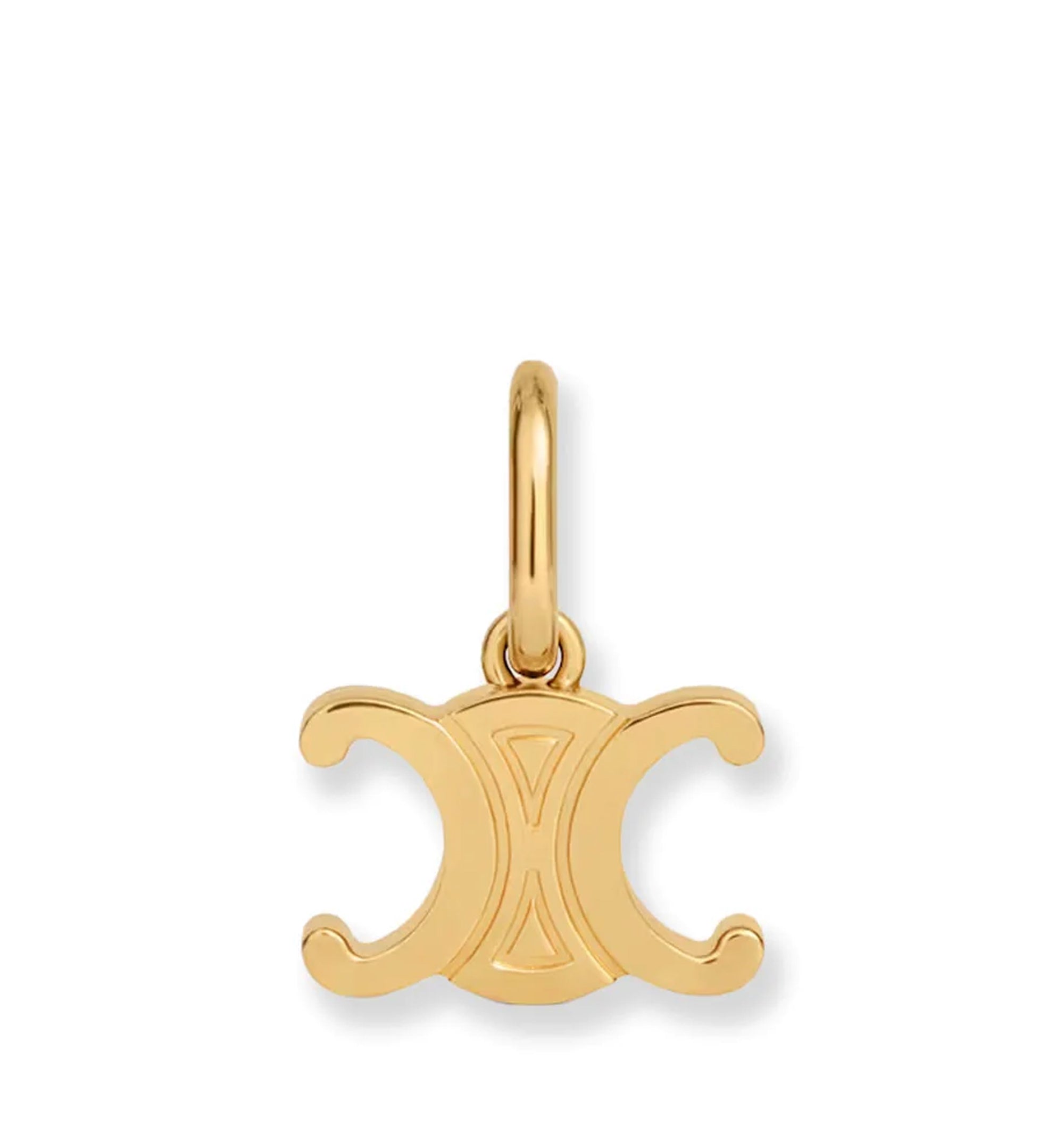 Celine Charms Triomphe in Brass with Gold Finish