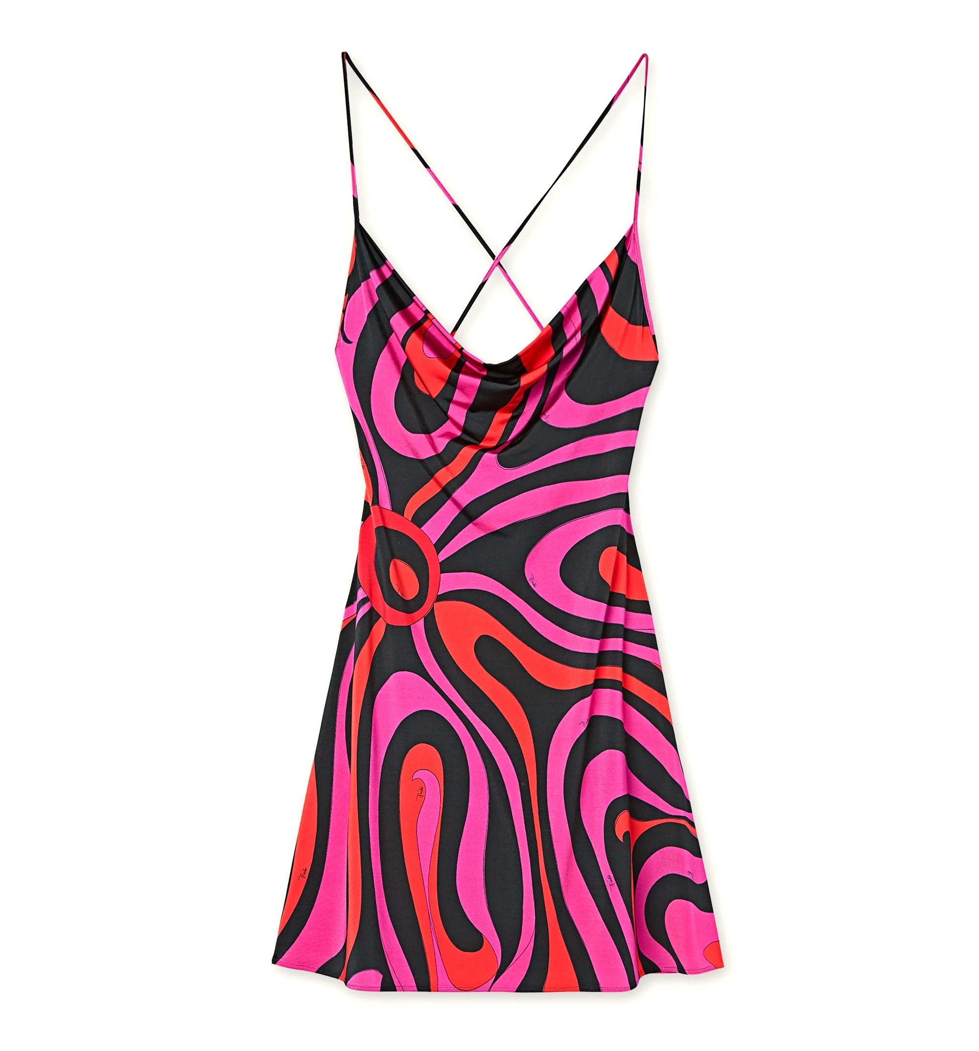Marmo Print Short Dress