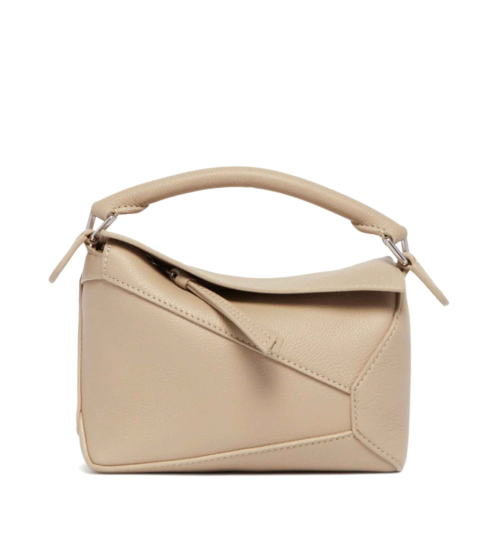 Mini Puzzle Edge Bag In Soft Grained Calfskin