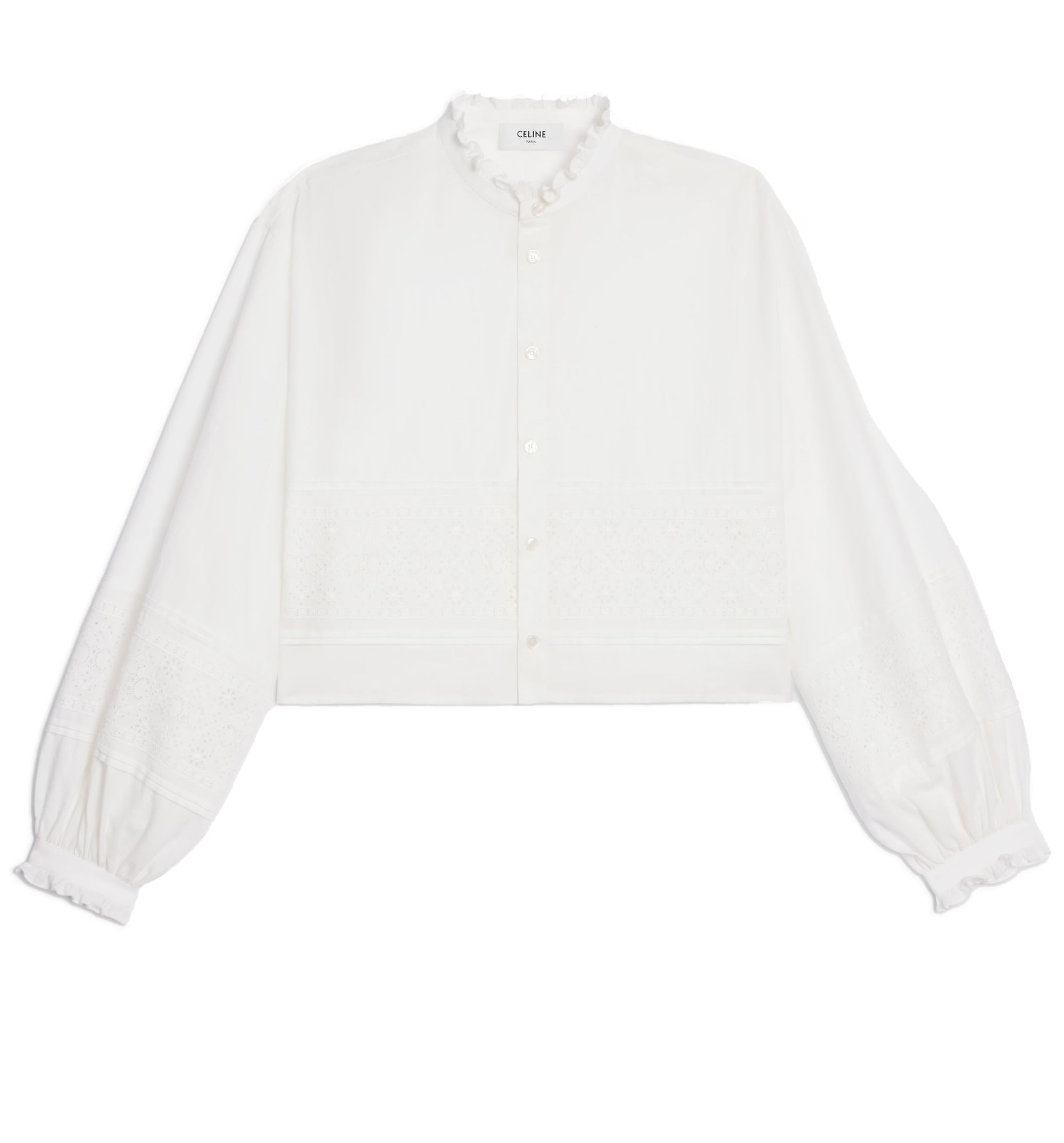 Embroidered Shirt In Linen Cotton Cloth