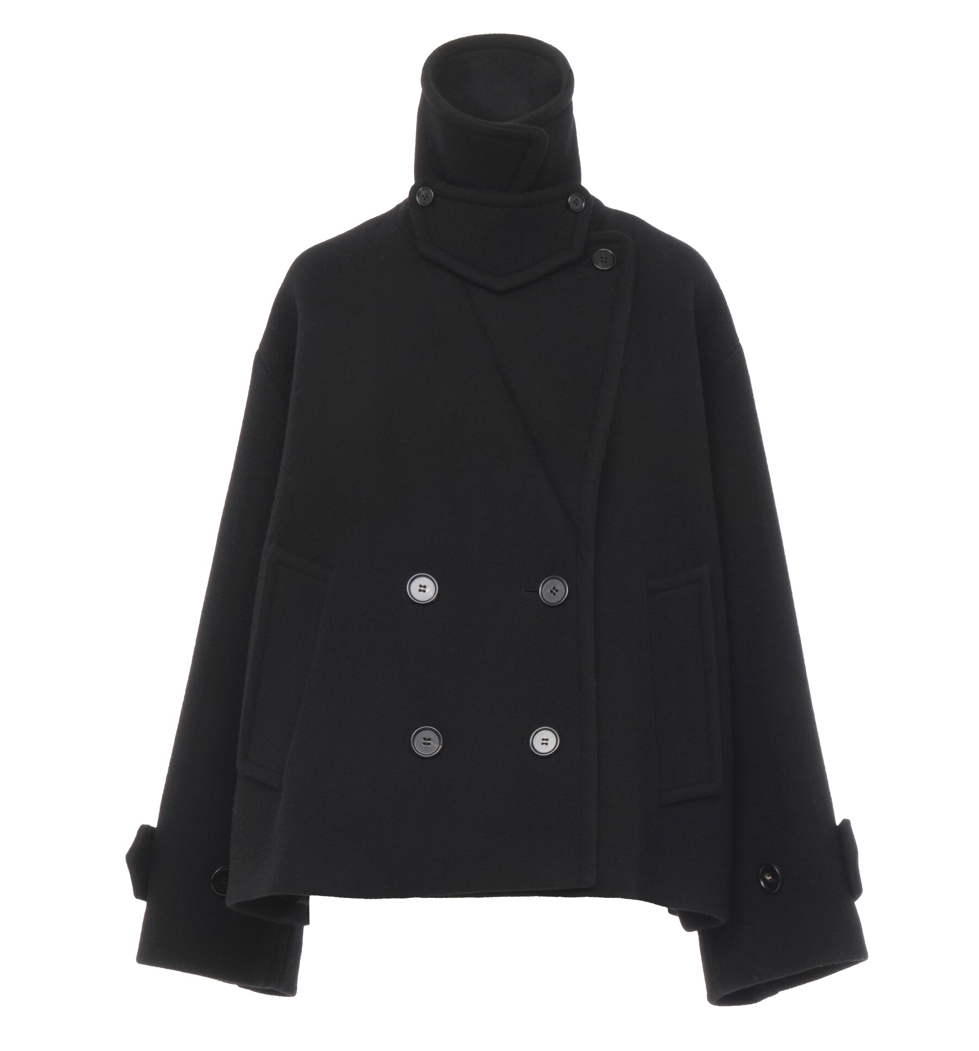 Oversized Short Wool Coat