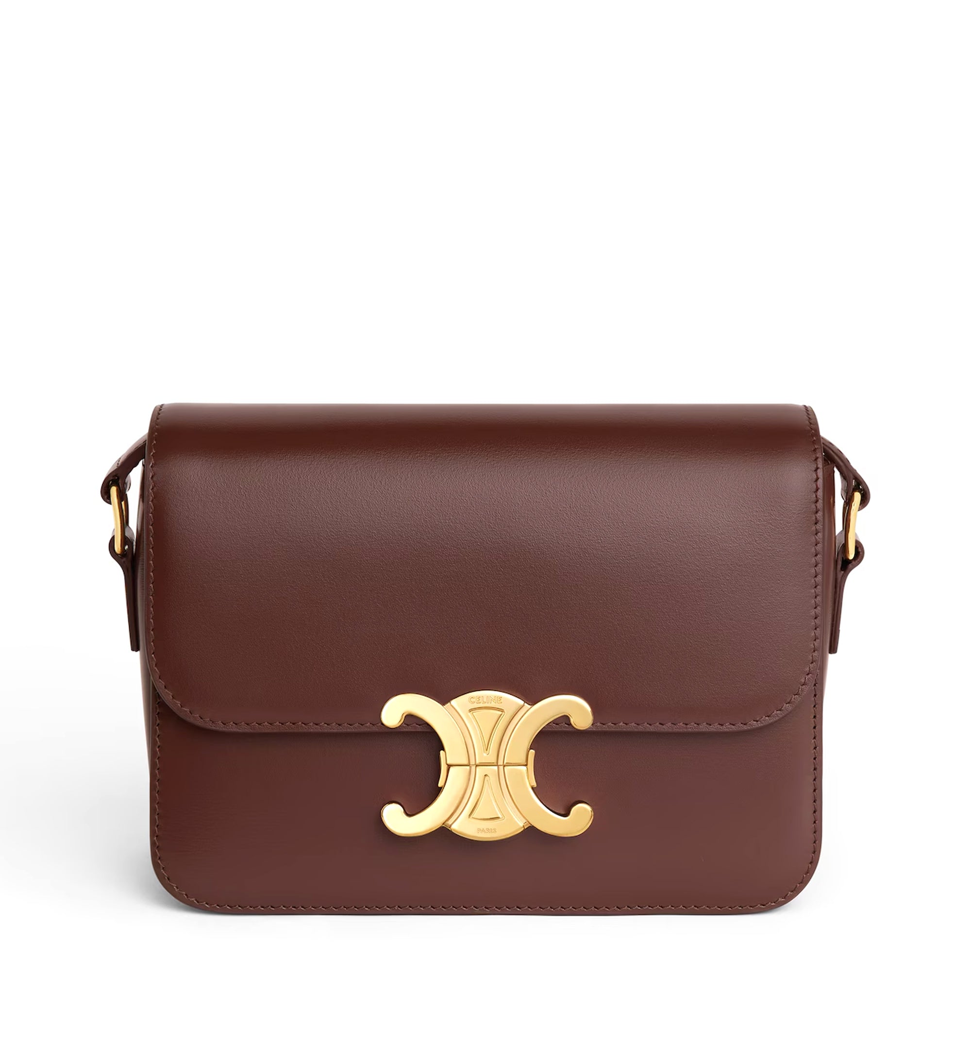 Teen Triomphe Bag In Shiny Calfskin