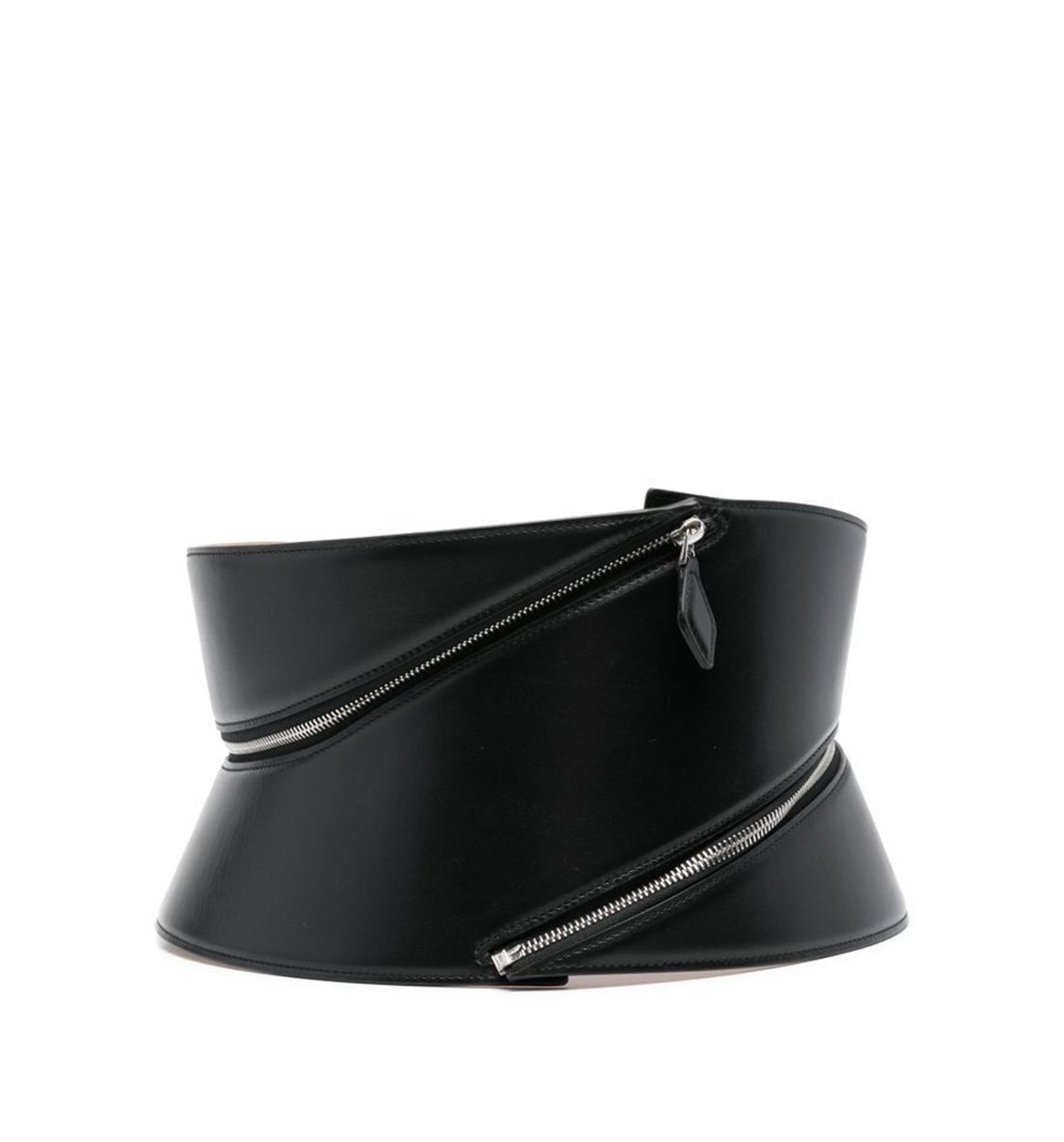 Zip Corset Belt In Calfskin