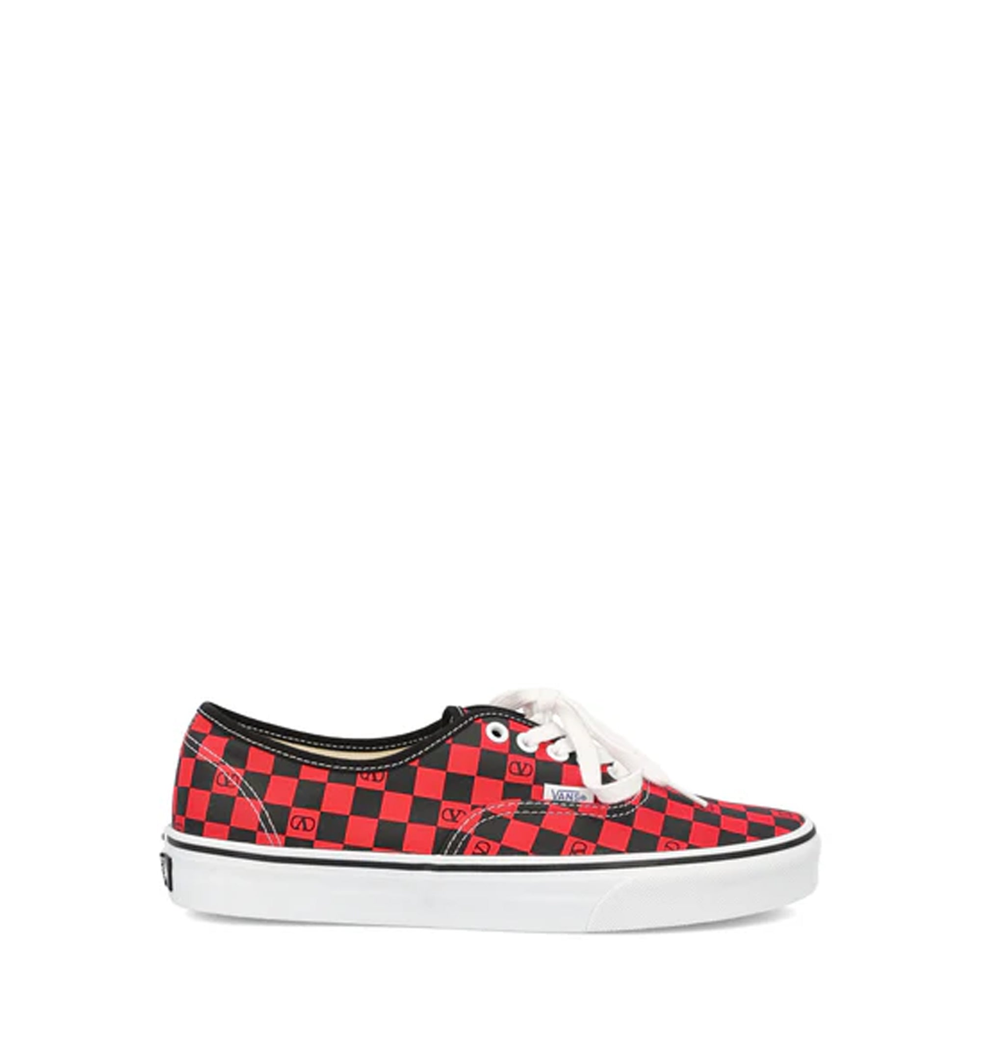 Valentino Garavani And Vans Low-Top Trainer In Fabric With VLogo Checkerboard Print