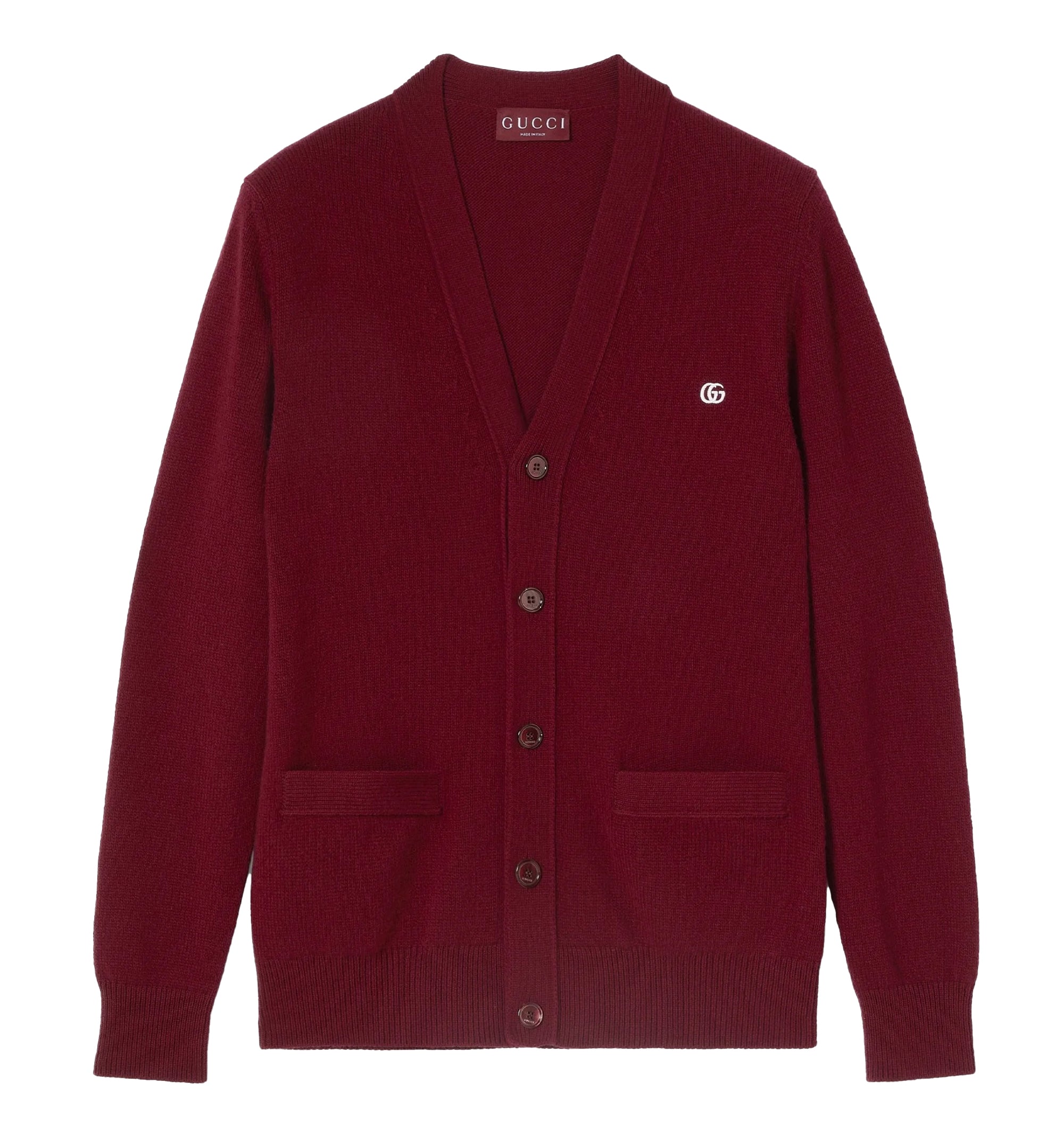 Wool Cashmere Cardigan With Embroidery