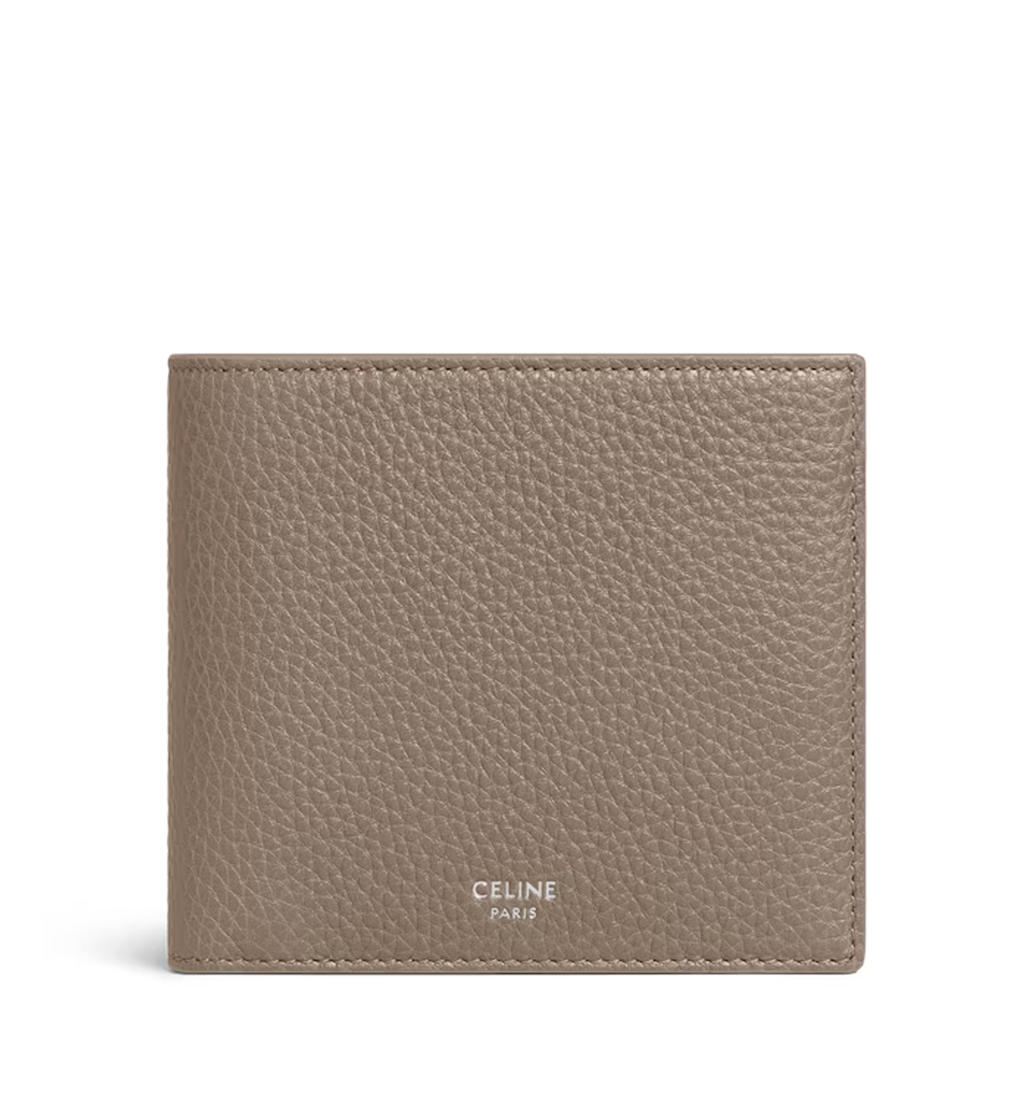 Bi-Fold Card Holder in Grained Calfskin