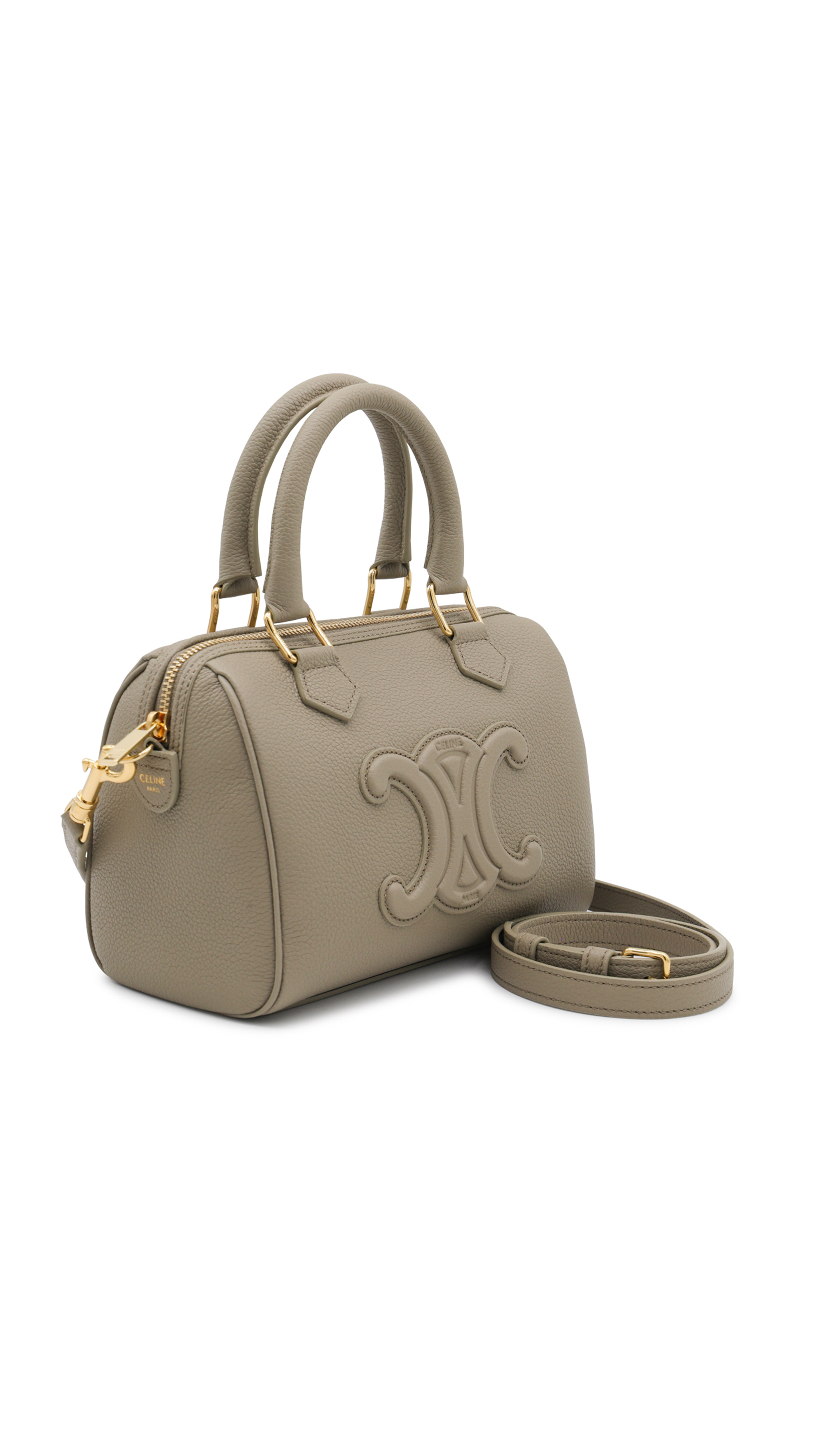 Small Boston Cuir Triomphe in Smooth Calfskin - Modern Taupe