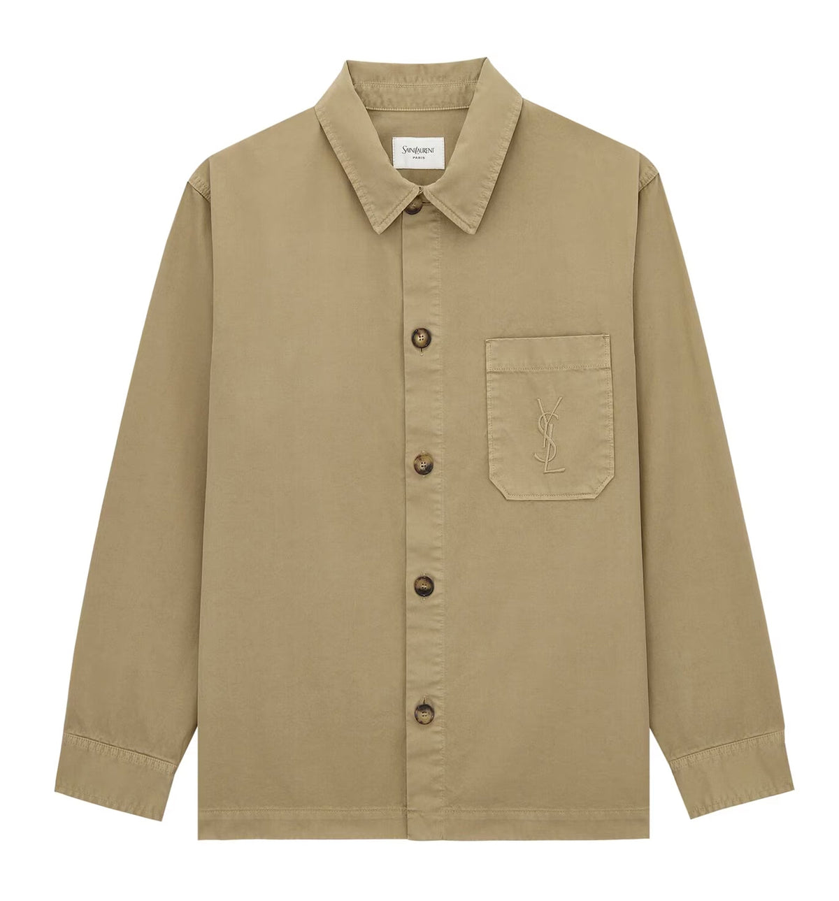 CASSANDRE overshirt in cotton linen gabardine