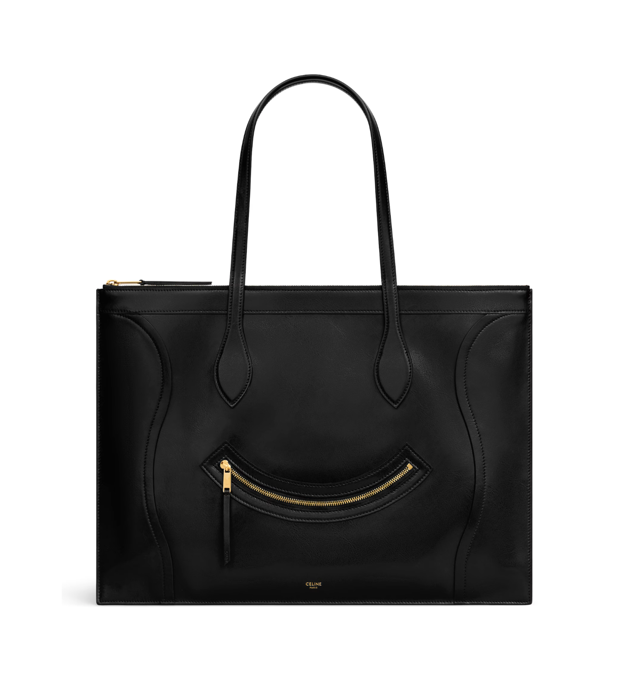 Flat Cabas New Luggage in Glossy Calfskin