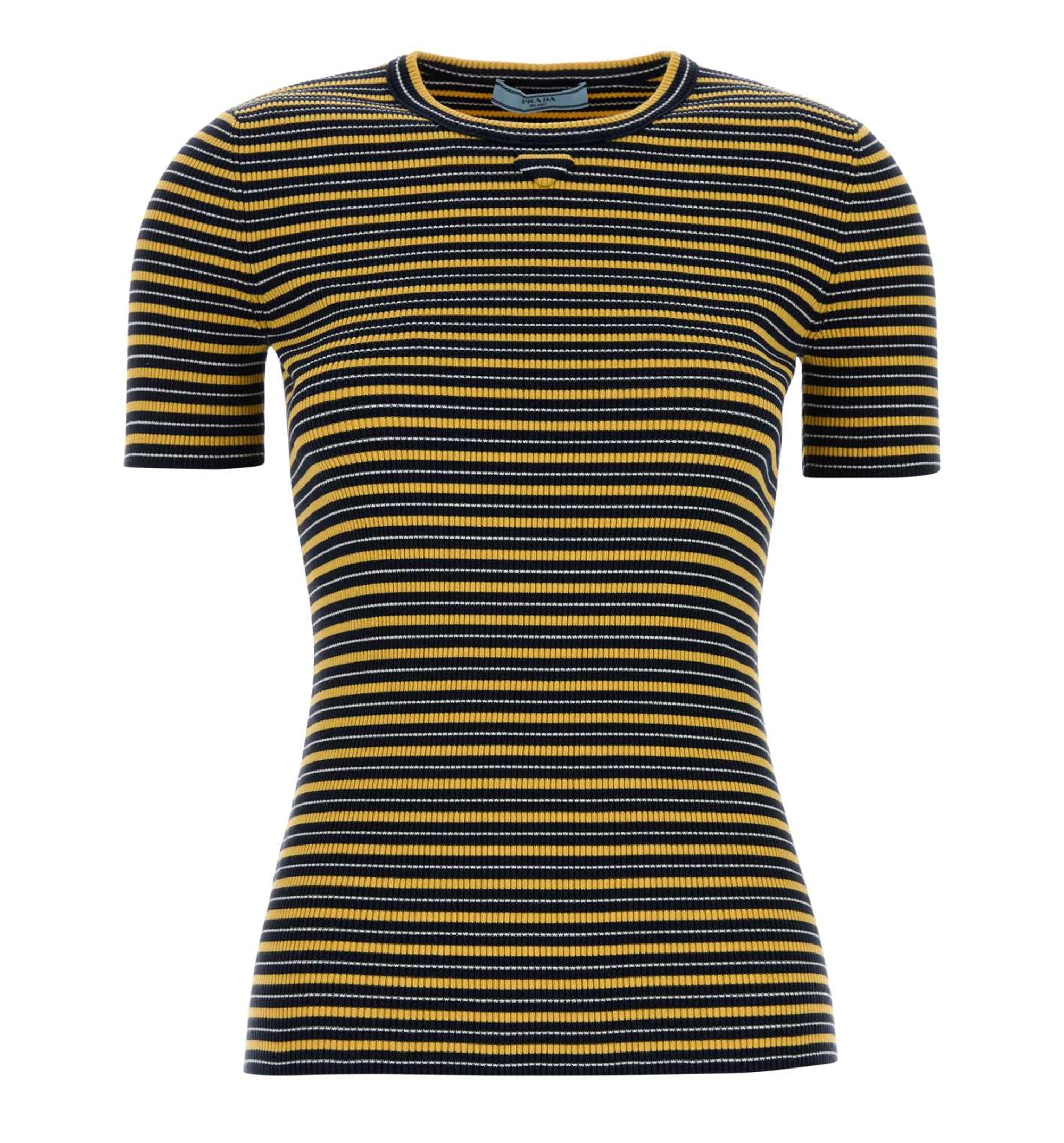 Embroidered Cotton Blend T-Shirt