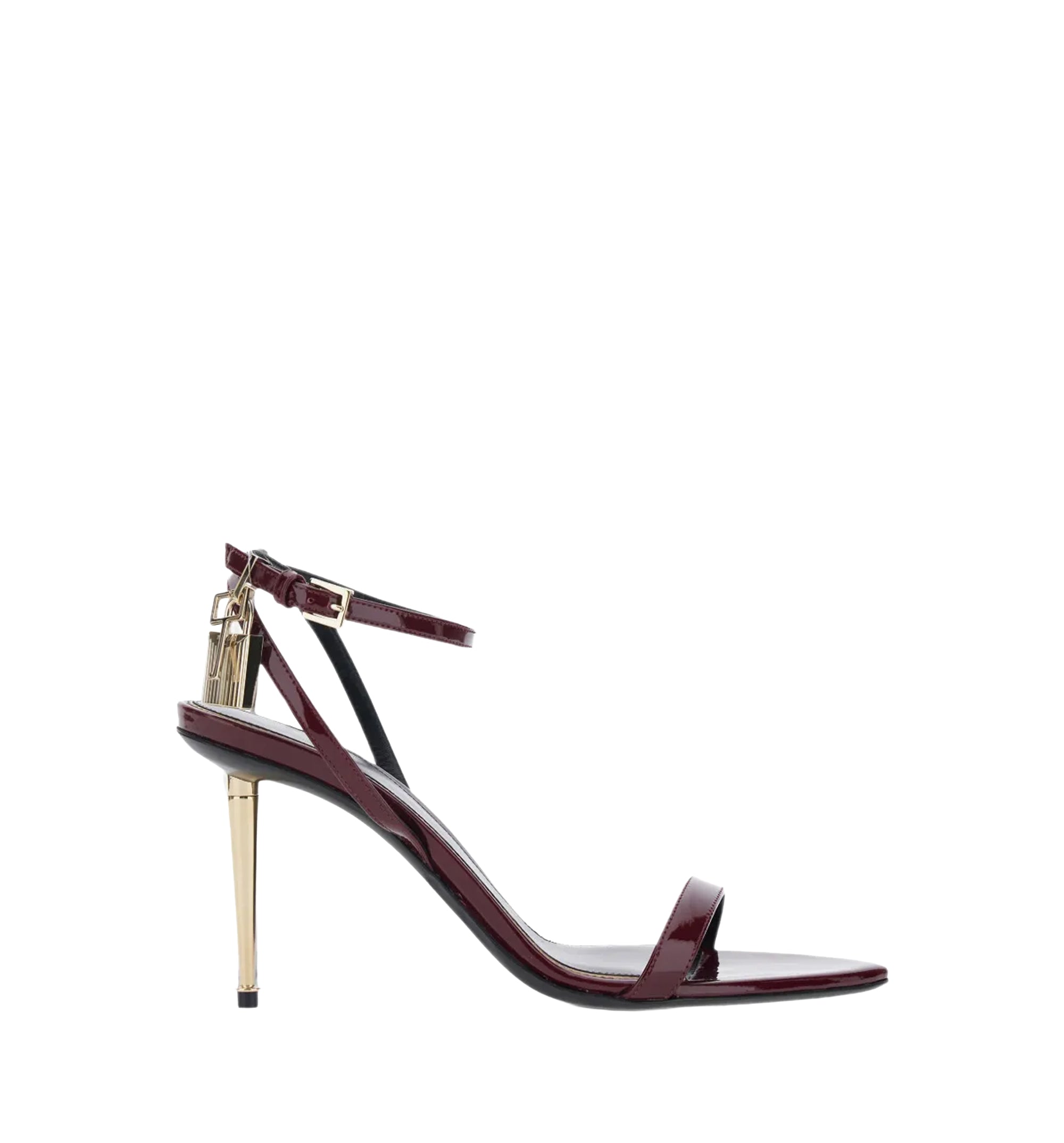 Padlock-detail Ankle-strap Sandals