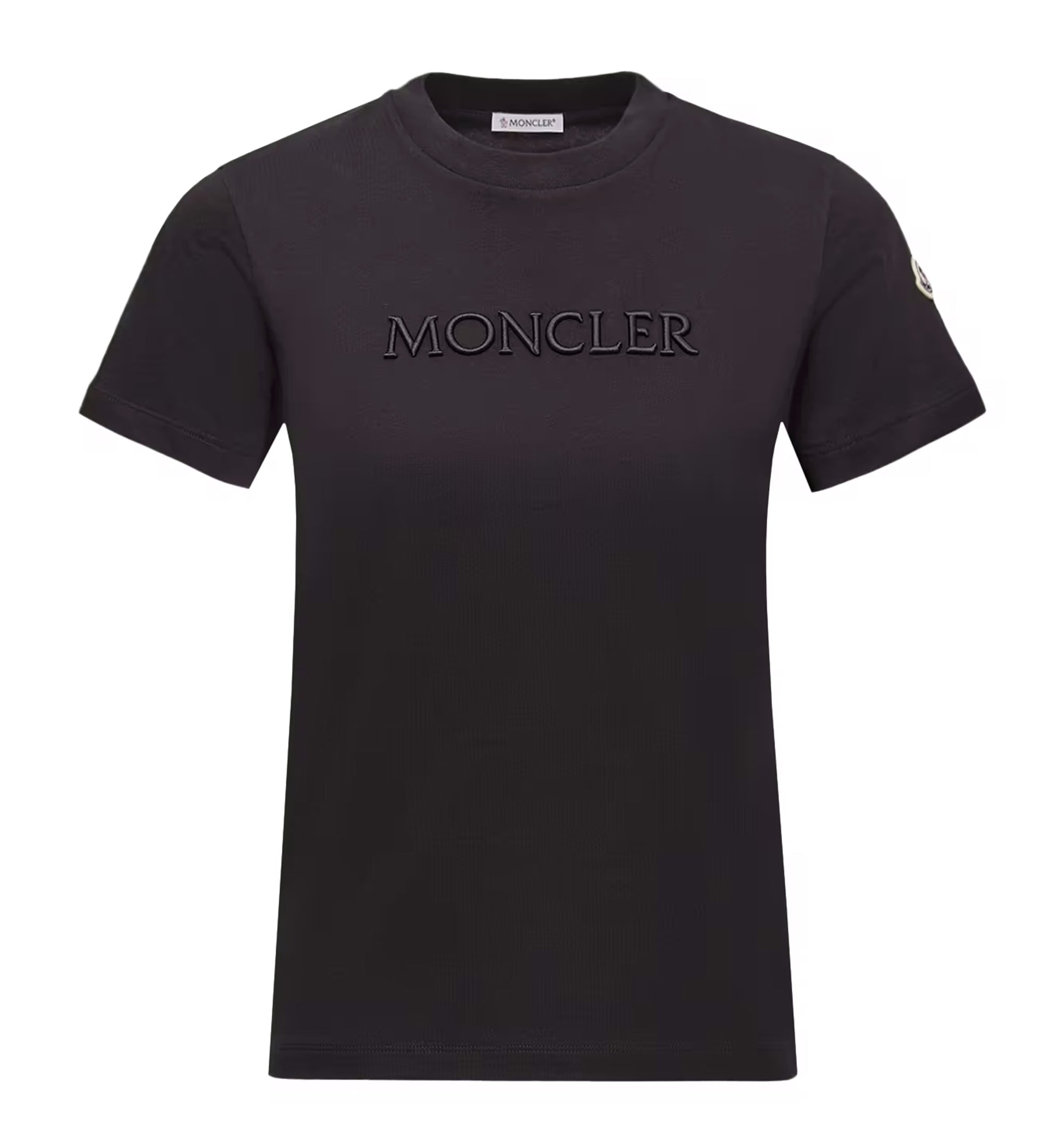 Embroidered Tonal Logo Cotton T-Shirt