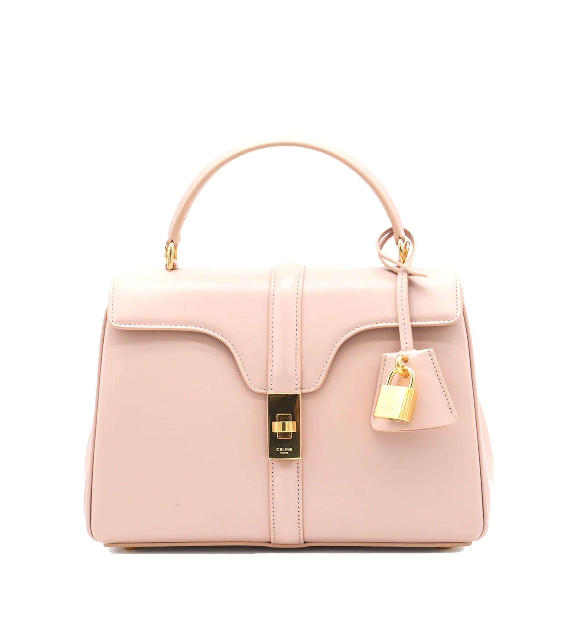 Small 16 Bag in Satinated Calfskin - Soft Peach