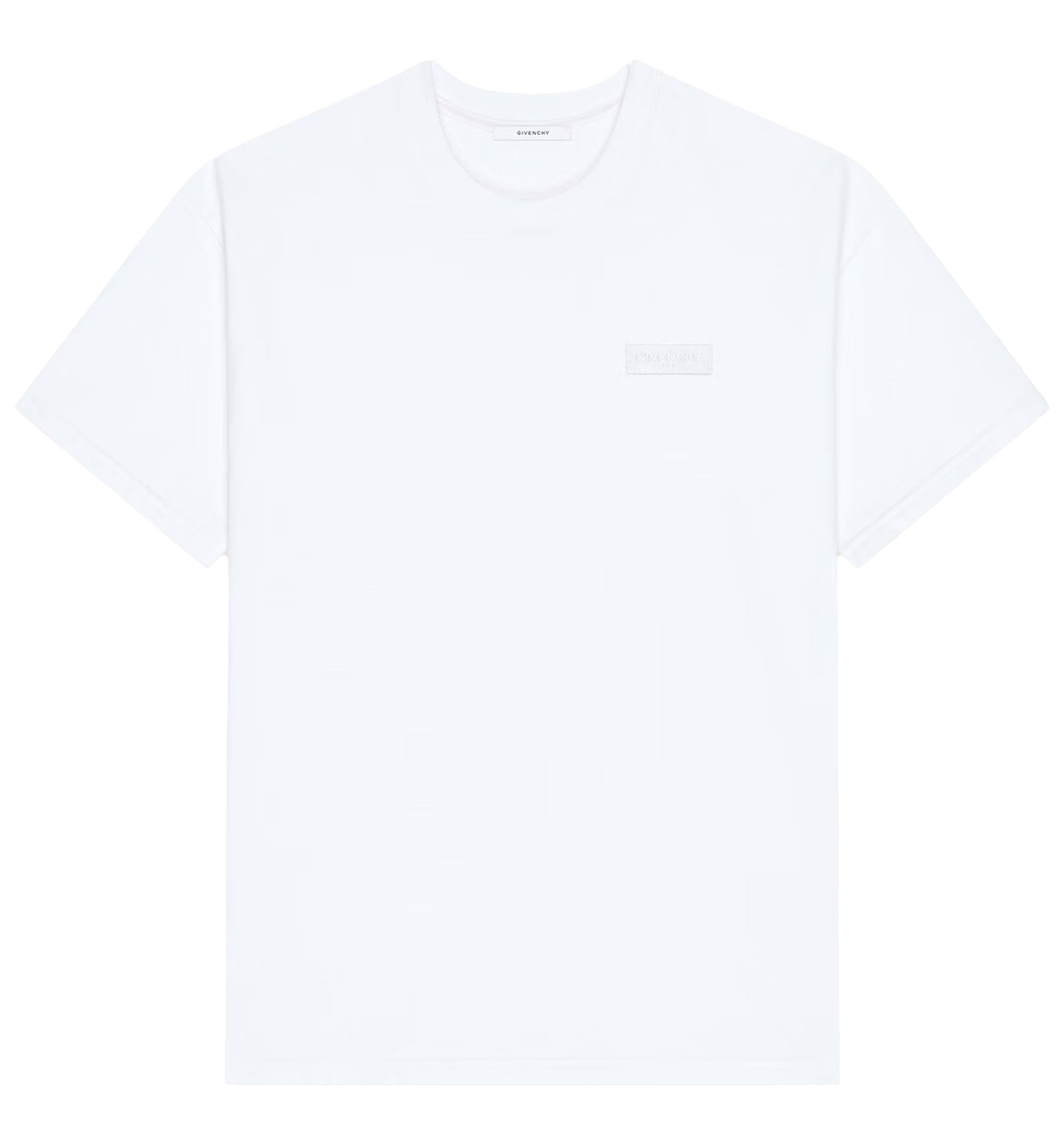 T-shirt In Cotton With GIVENCHY Paris Gros Grain