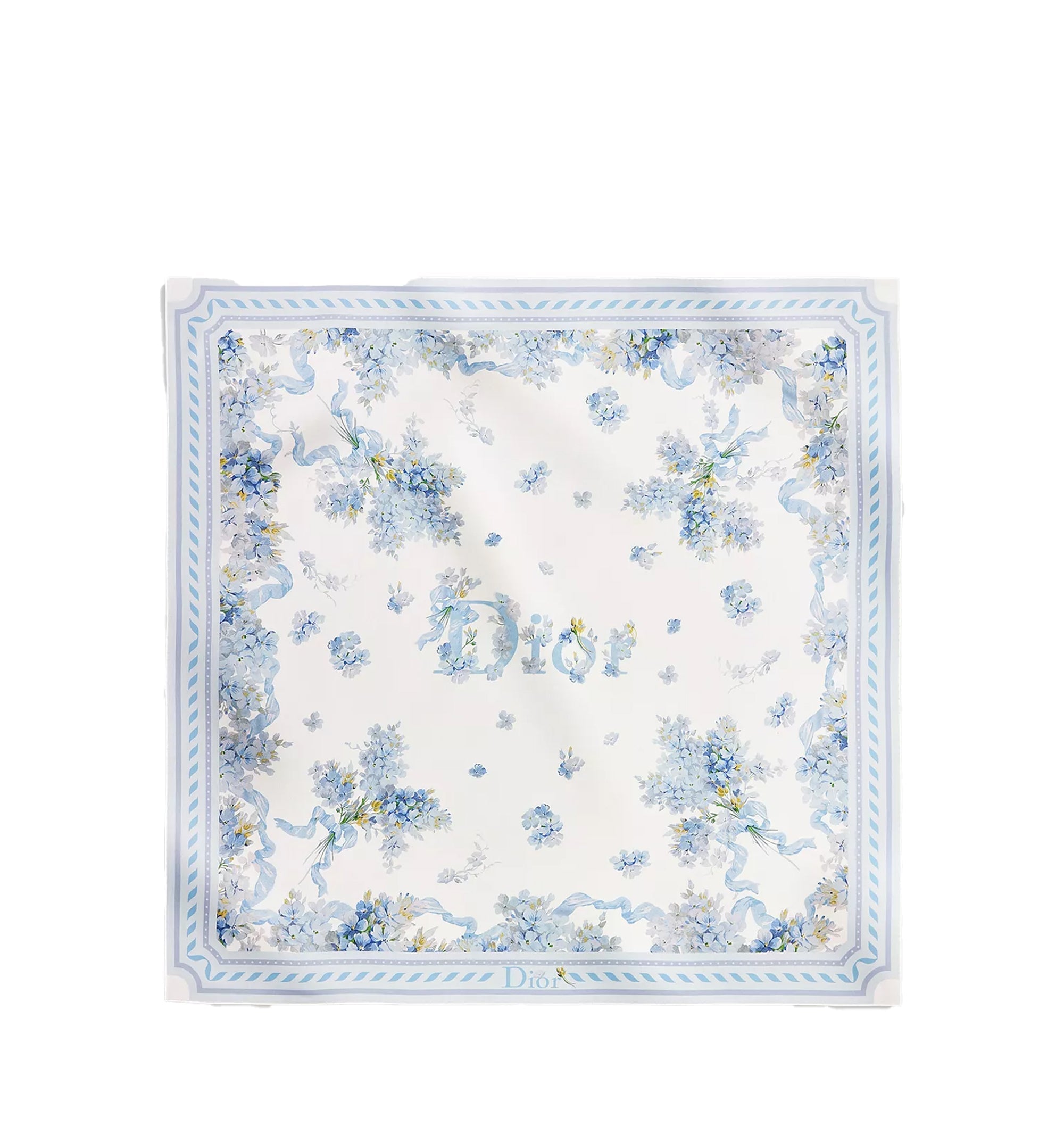 Dior Lilac Bouquet 90 Square Scarf