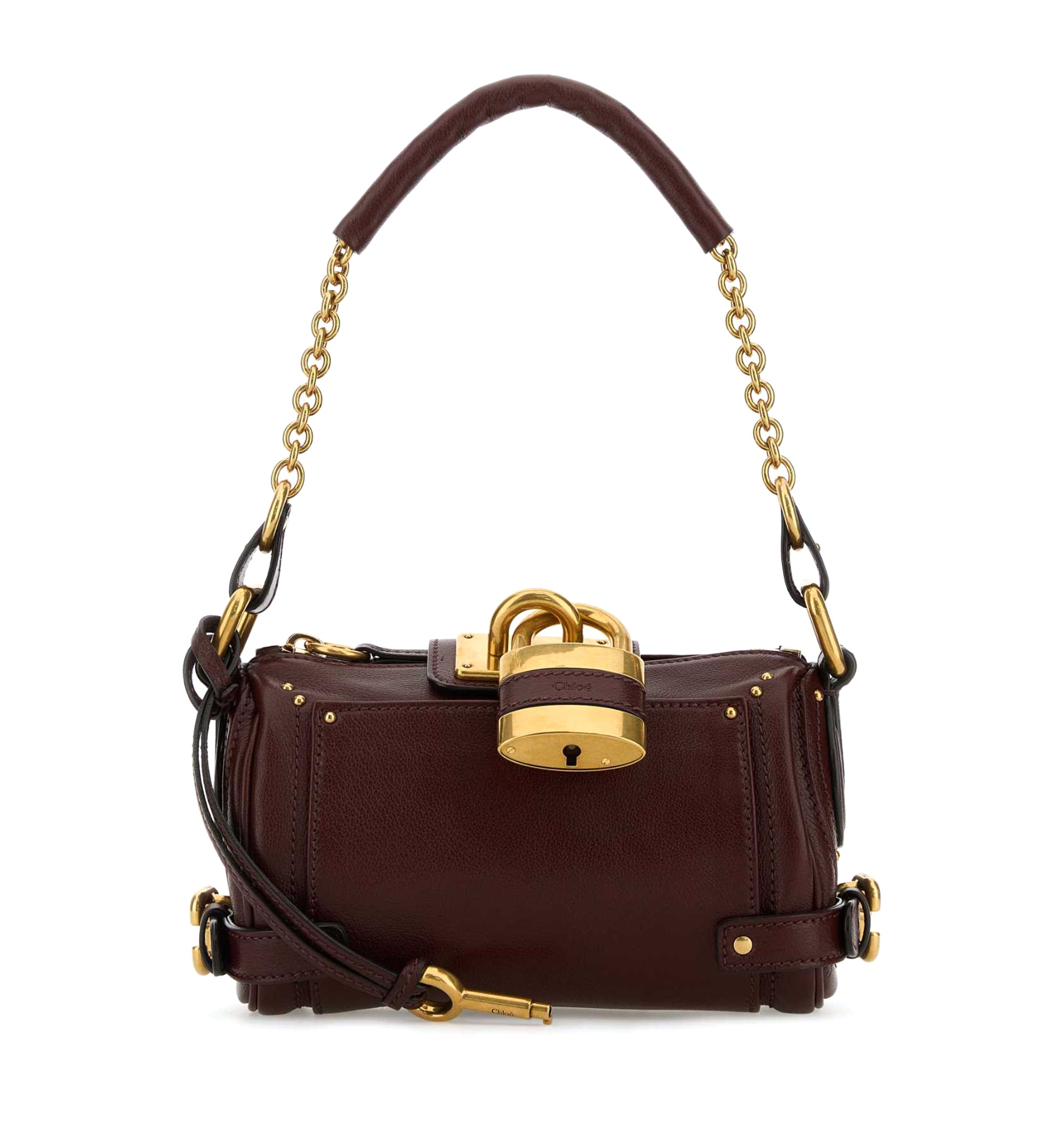 Small Paddington Chain Bag In Grained Leather
