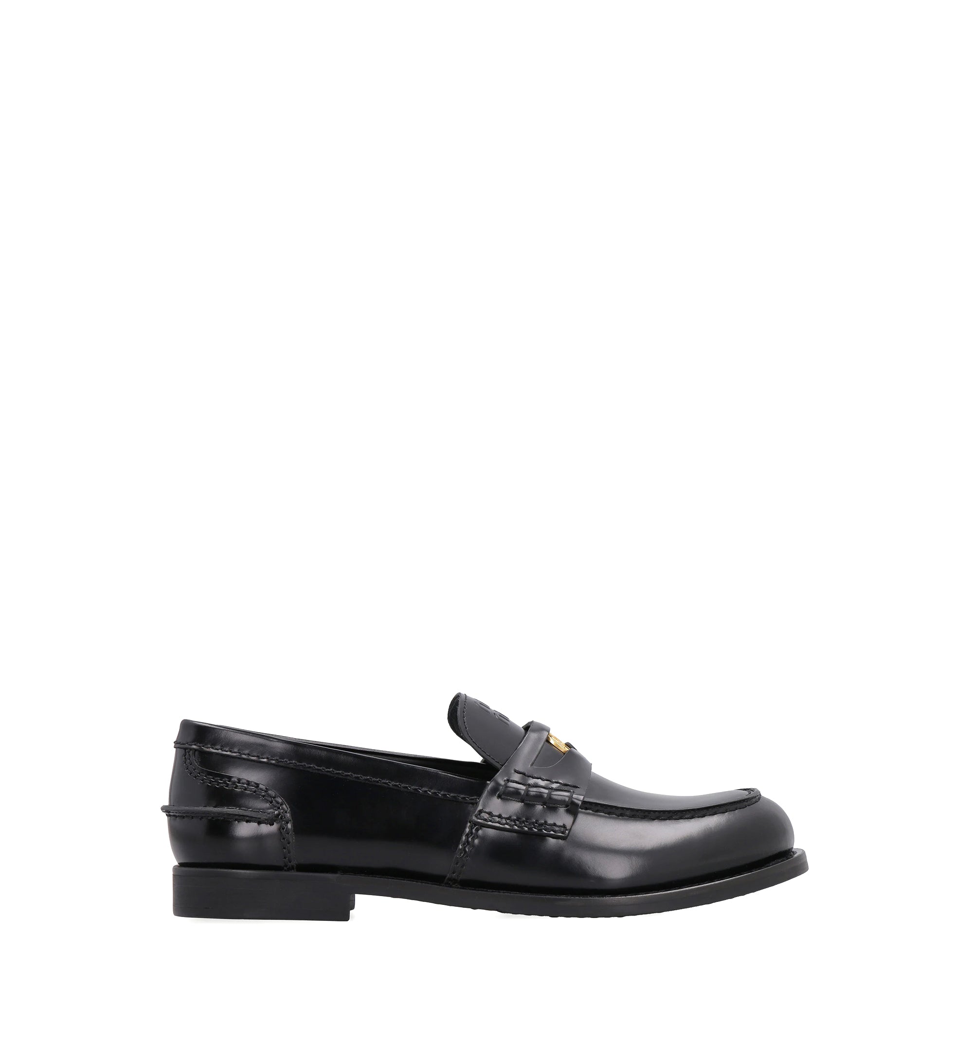 Brushed Leather Penny Loafers