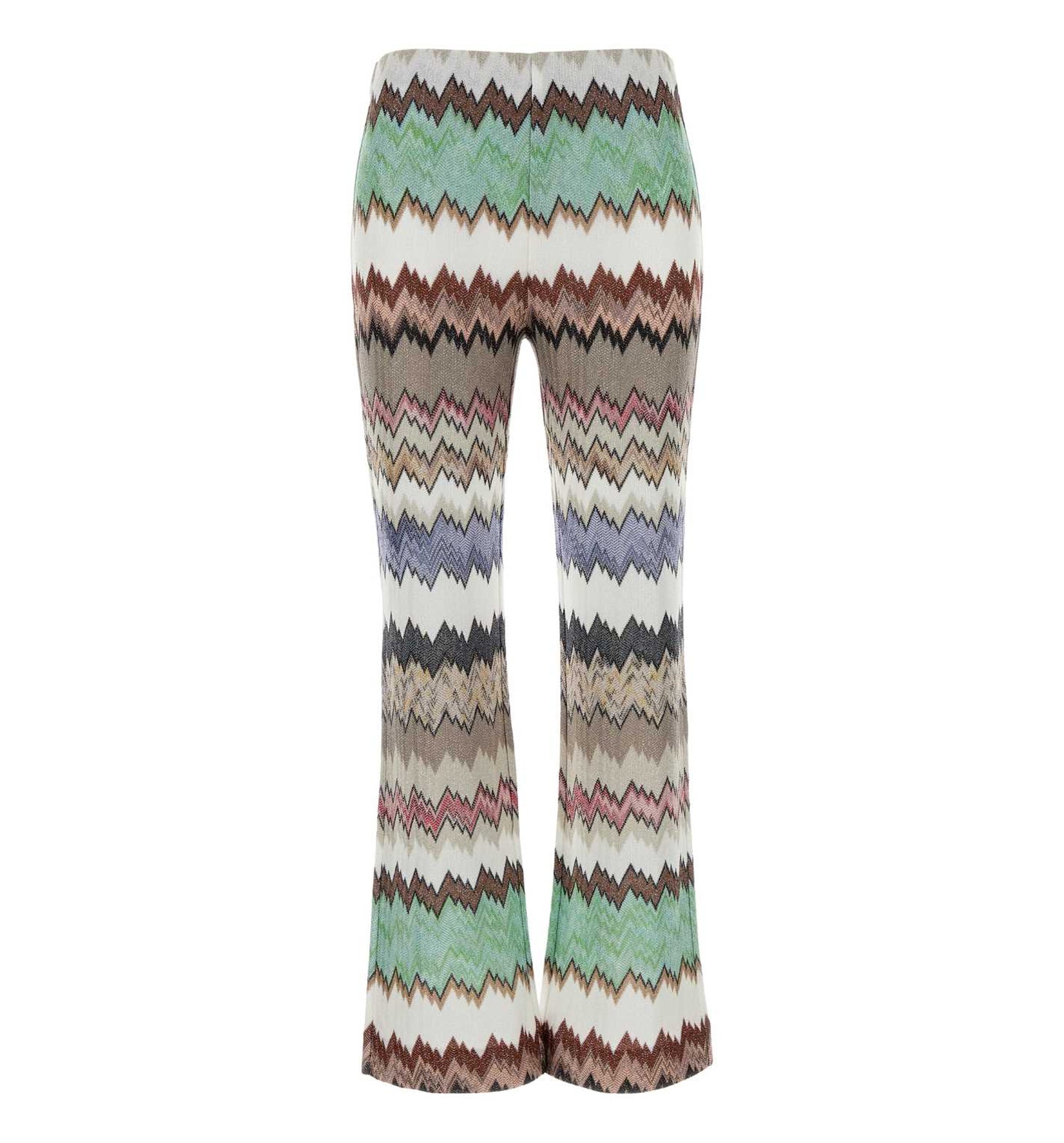 Lamé Viscose Flared Pants