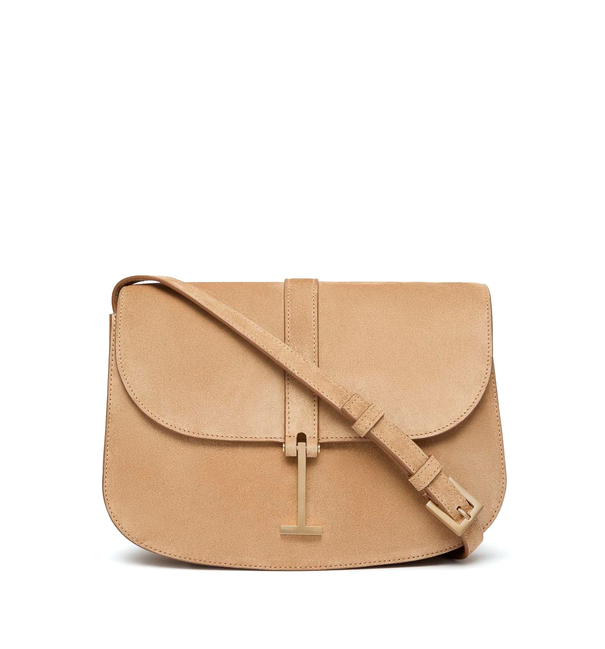 Suede Leather Kara Small Crossbody Bag