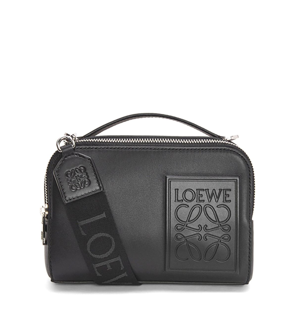 Mini crossbody camera bag in satin calfskin