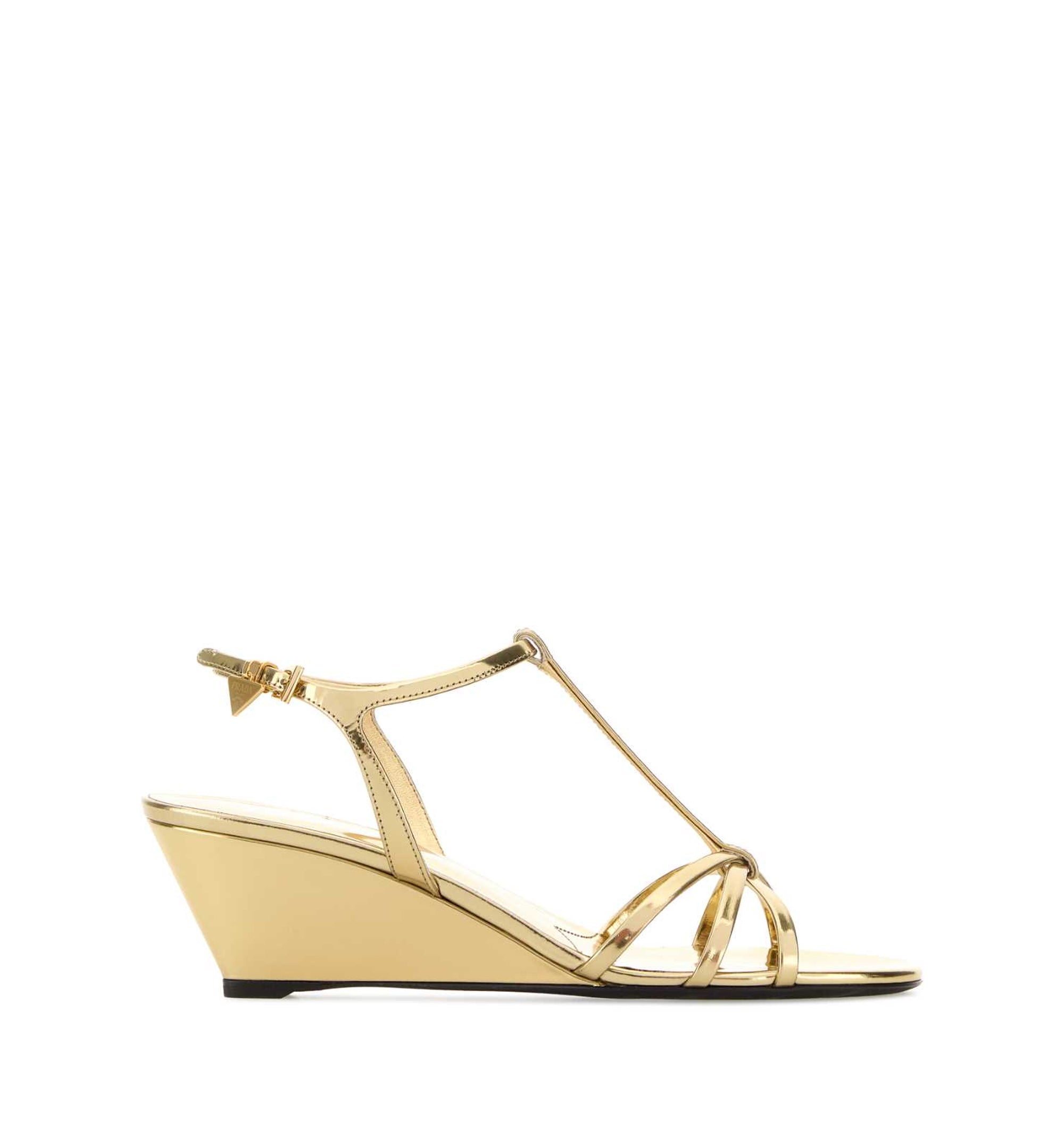 Metallic Leather Sandals