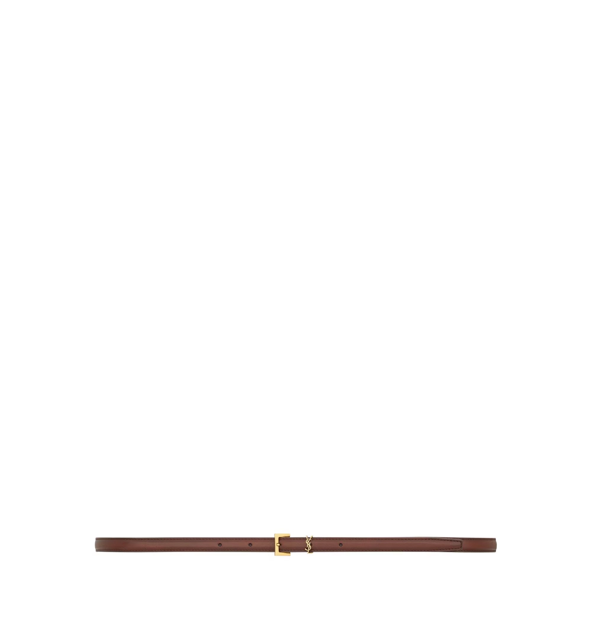 Cassandre Extra Thin Belt In Aged Effect Leather