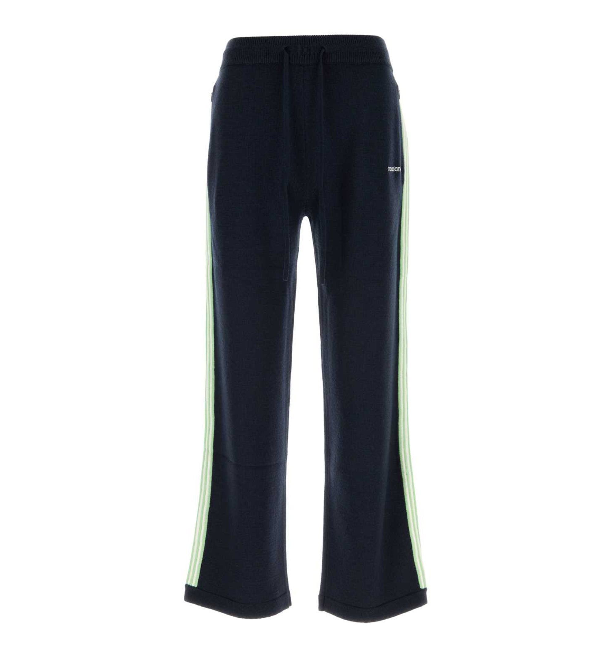 Navy blue wool pant