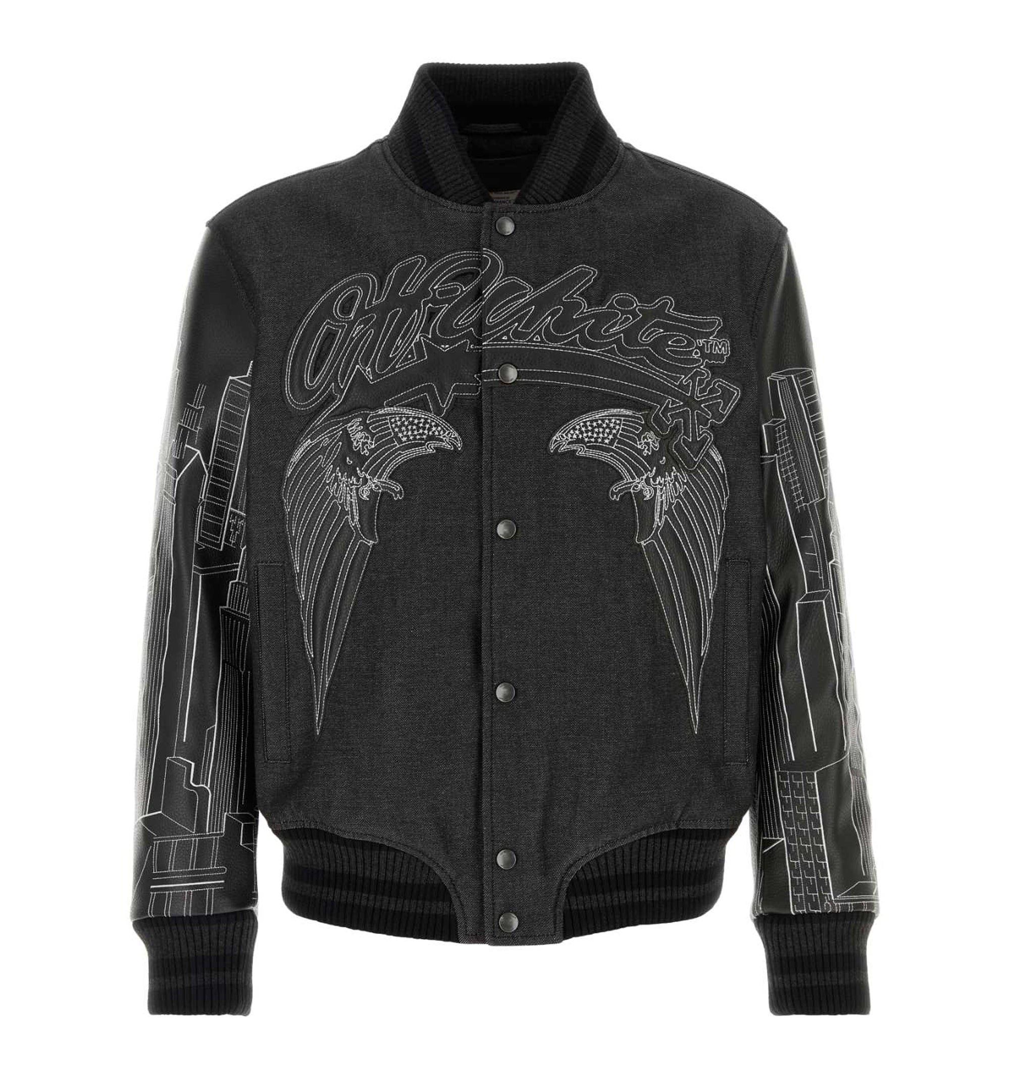 Skyline Embroidered Varsity Jacket