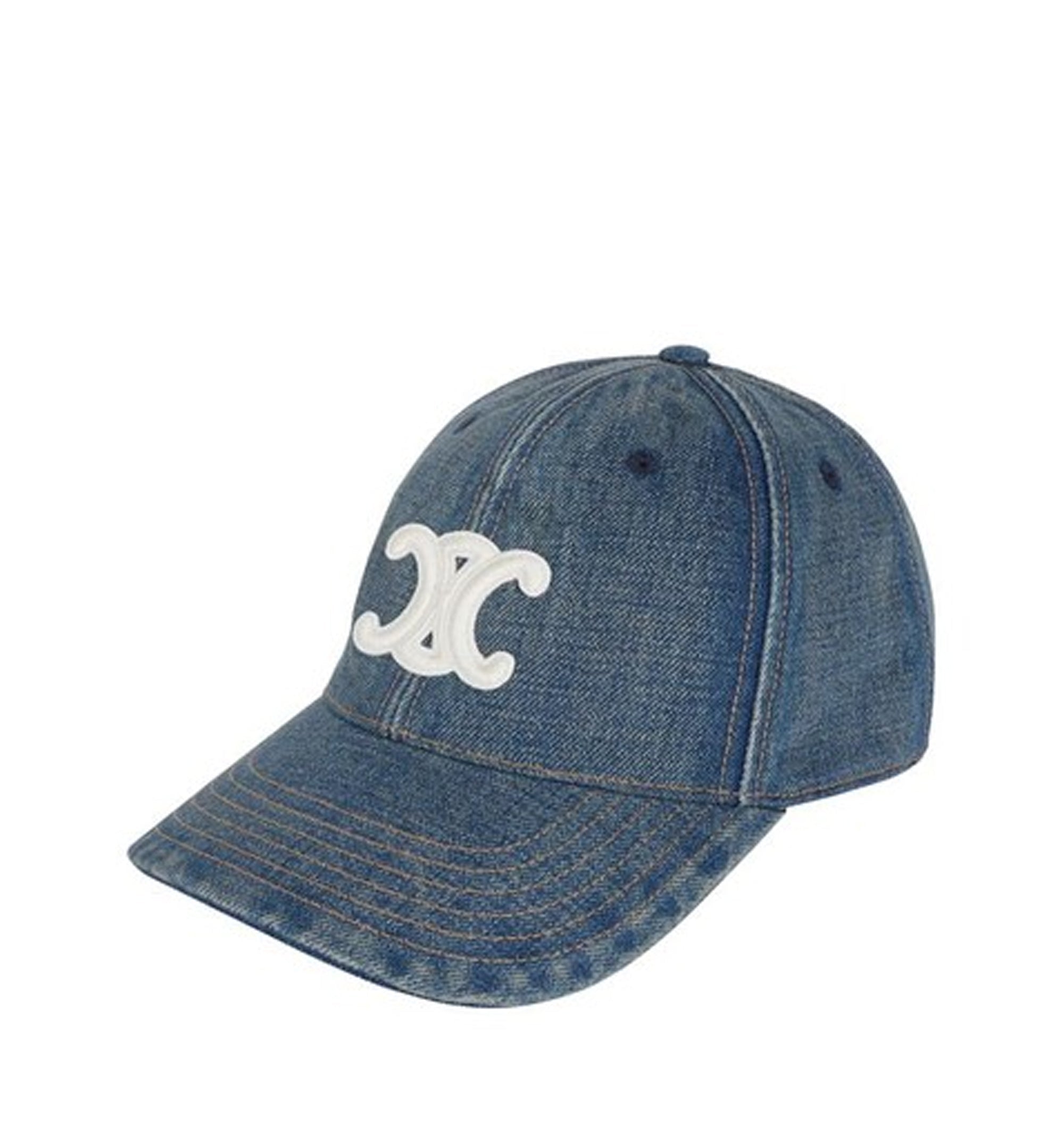 "Triomphe" denim baseball cap