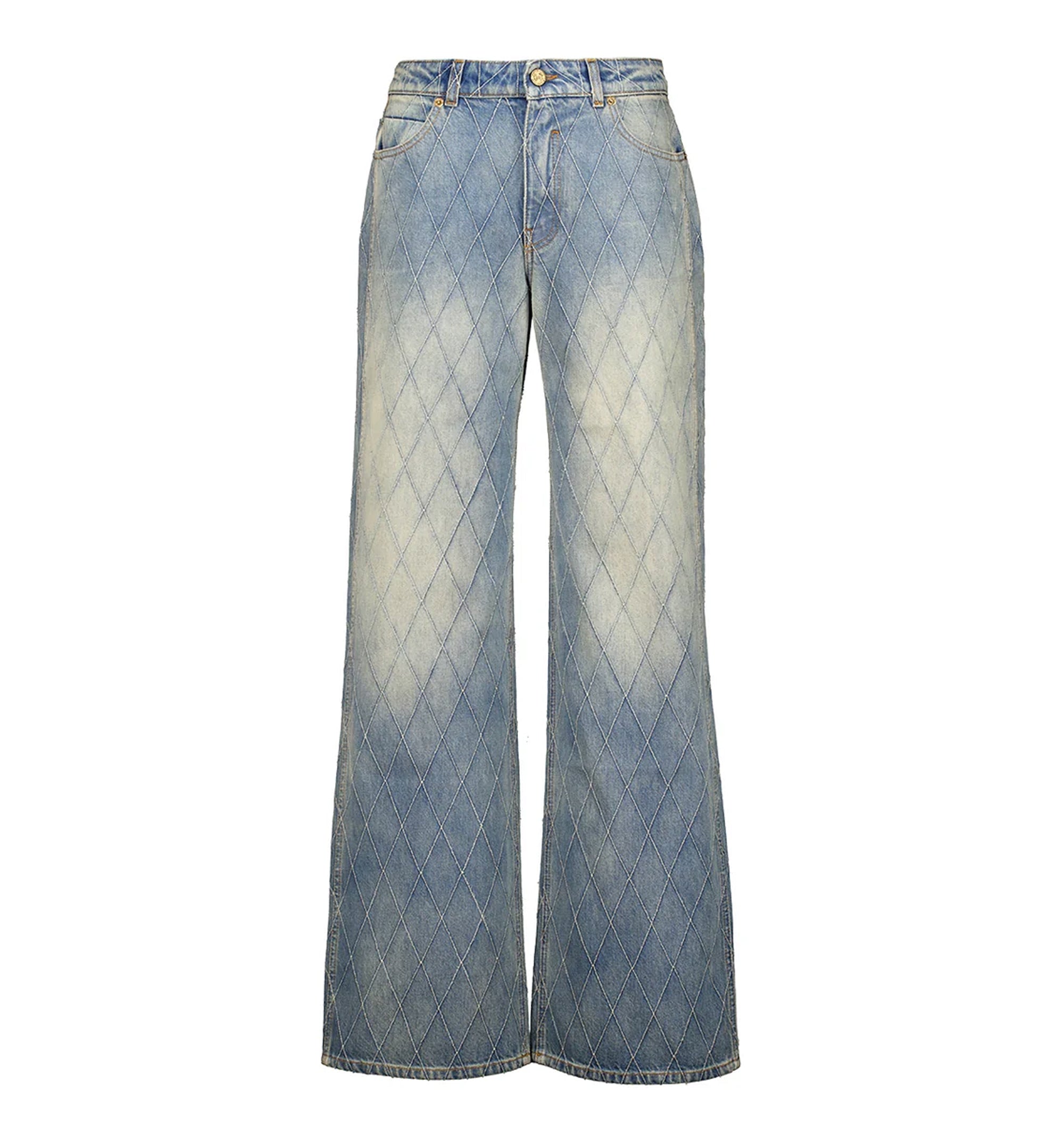 Light Blue Straight Fit Denim Jeans