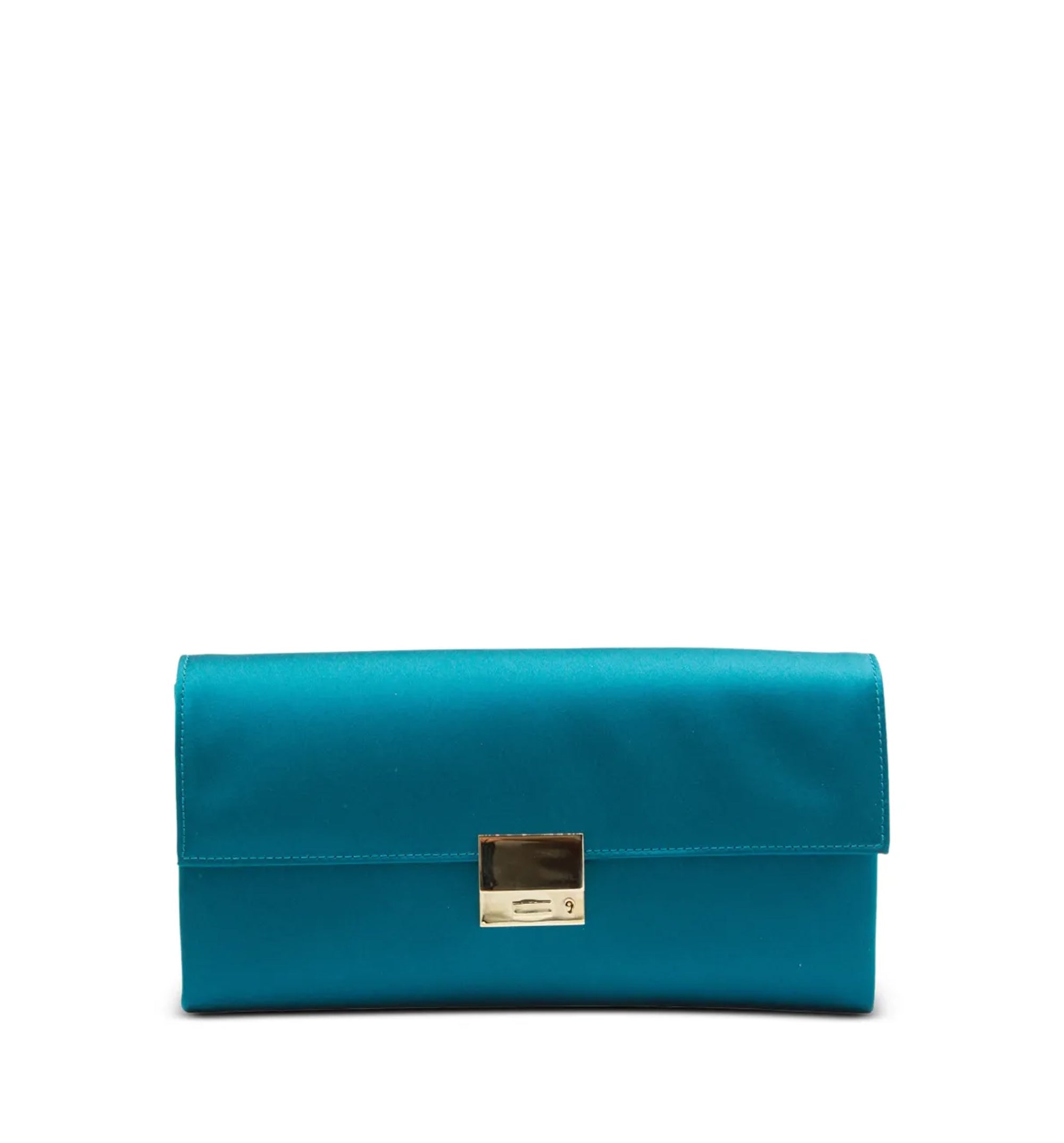 Satin-finish Logo-plaque Clutch Bag