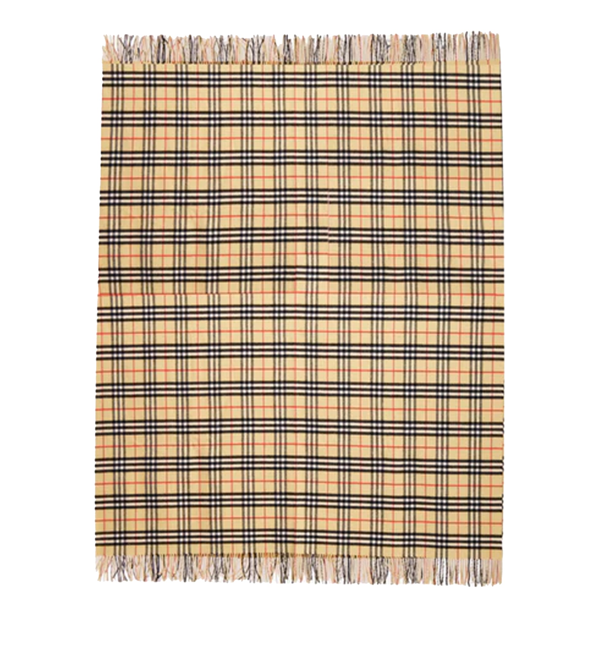 Check Cashmere Blanket