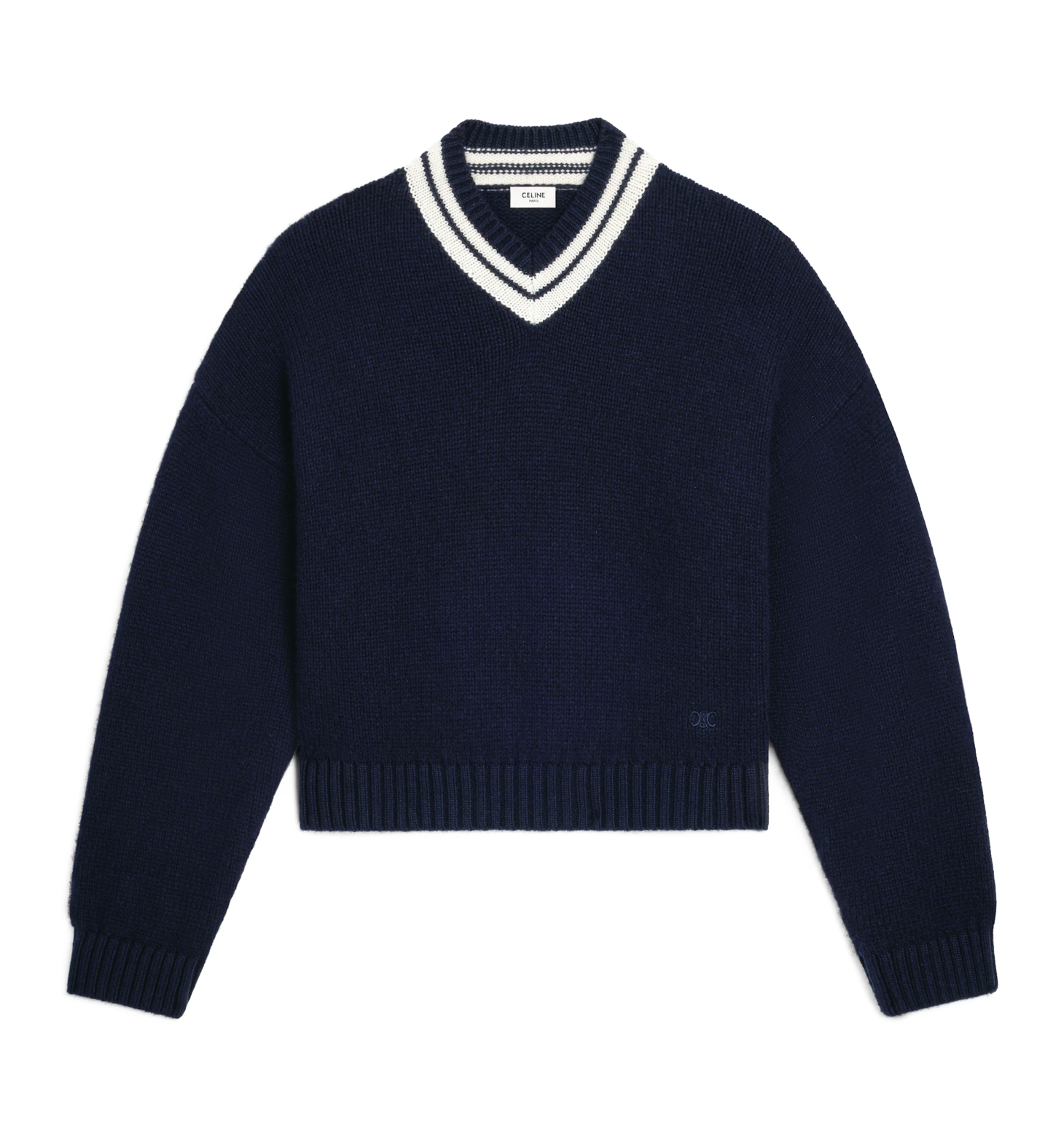 V-neck Sweater in Cashmere