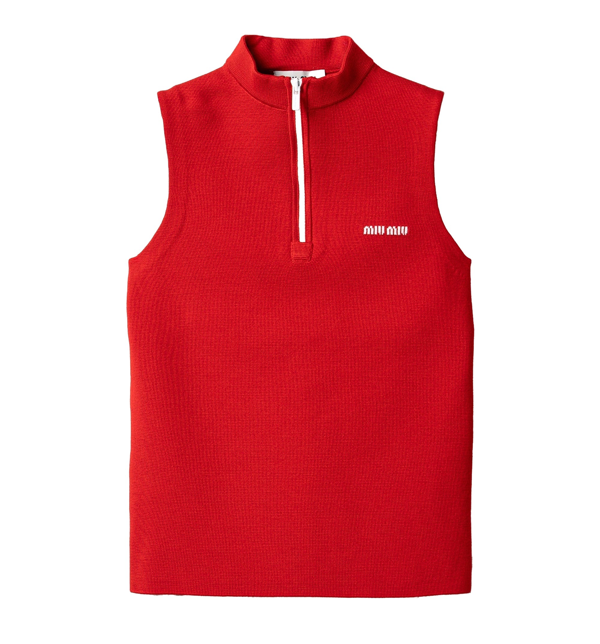 Wool half-zipper sweater