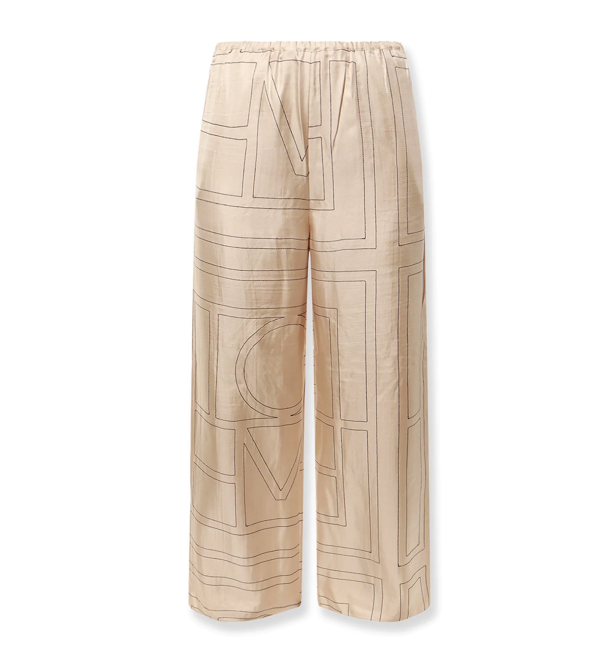 Monogram Silk PJ Bottoms