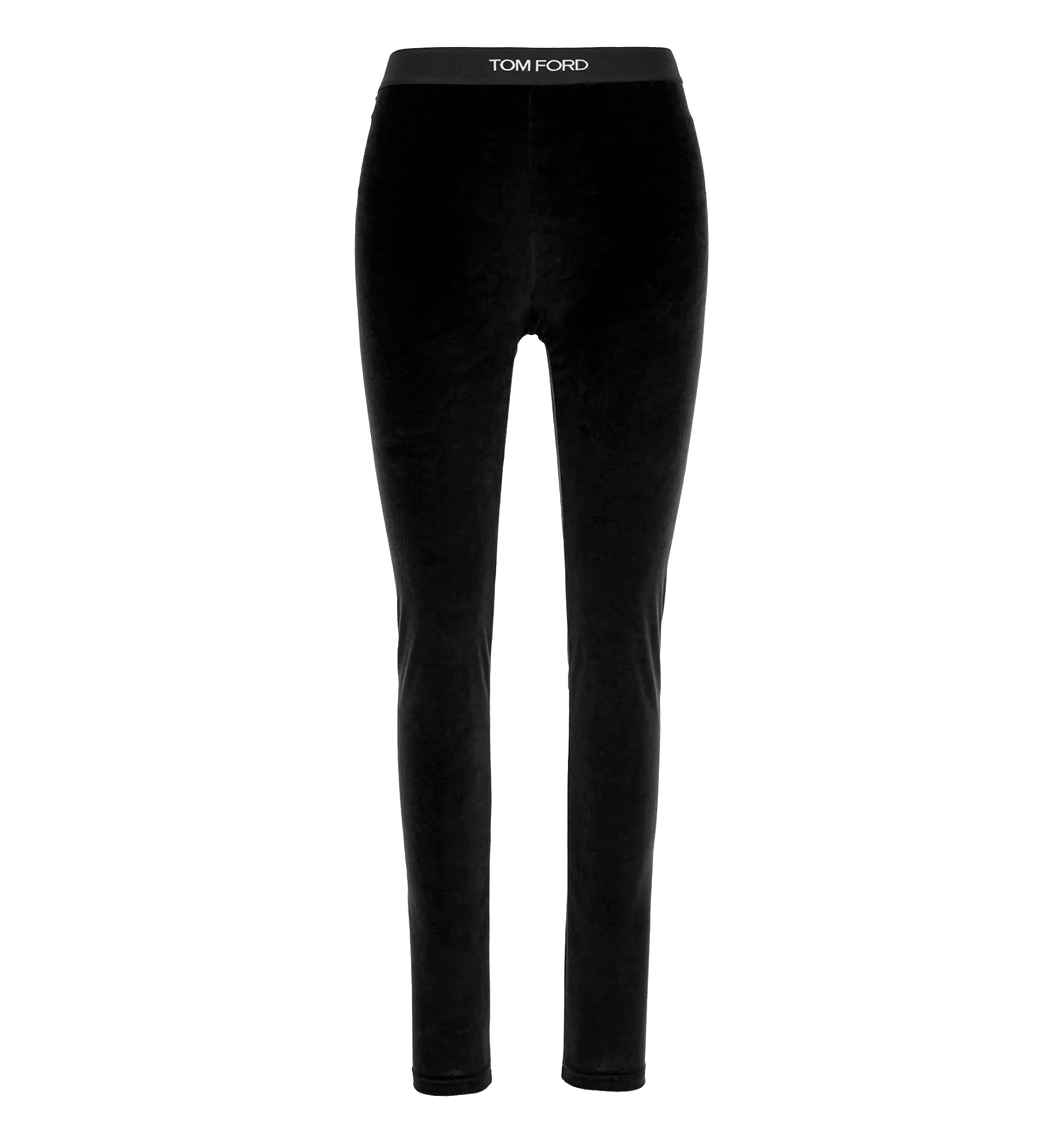 Black chenille leggings