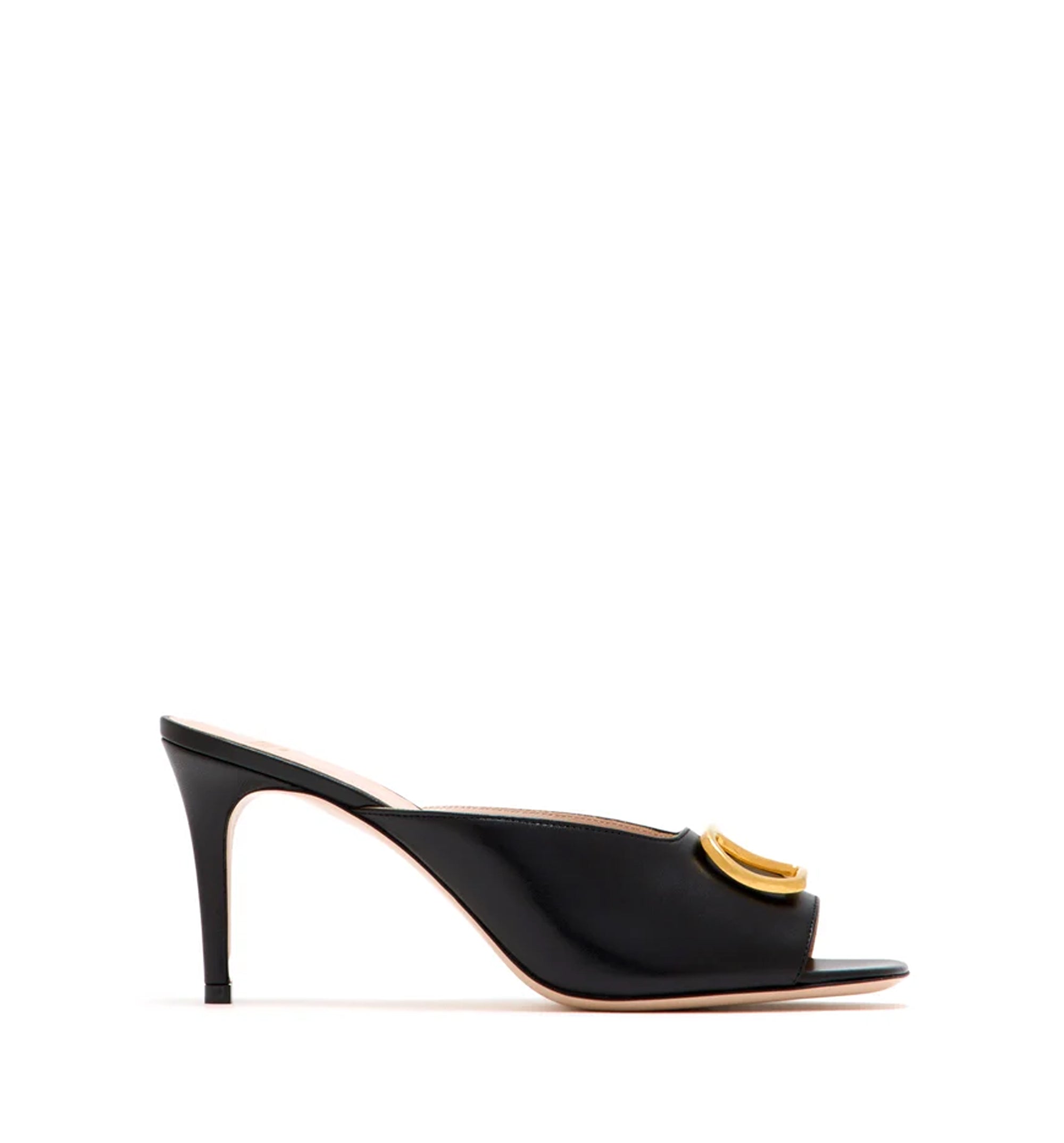 VLogo Signature Leather Mules