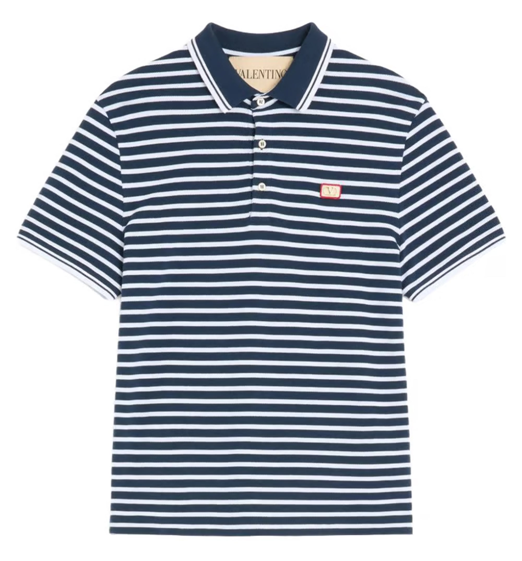 VLogo Signature Piquet Cotton Polo Shirt