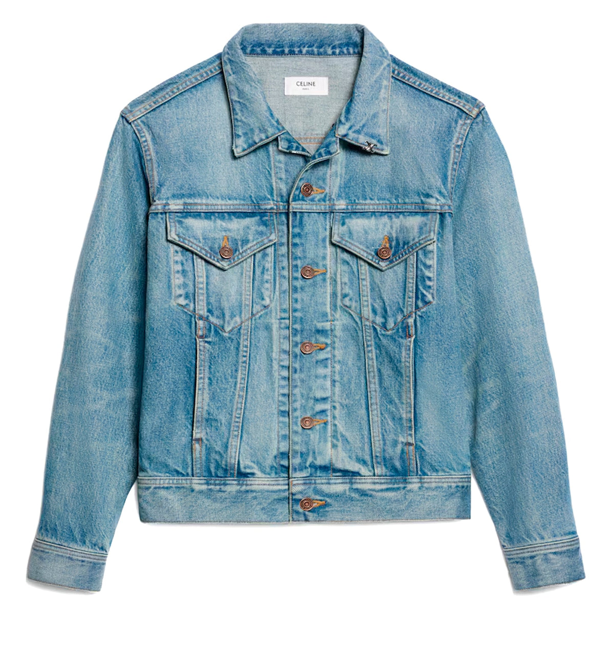 Trucker Jacket In Cotton Denim