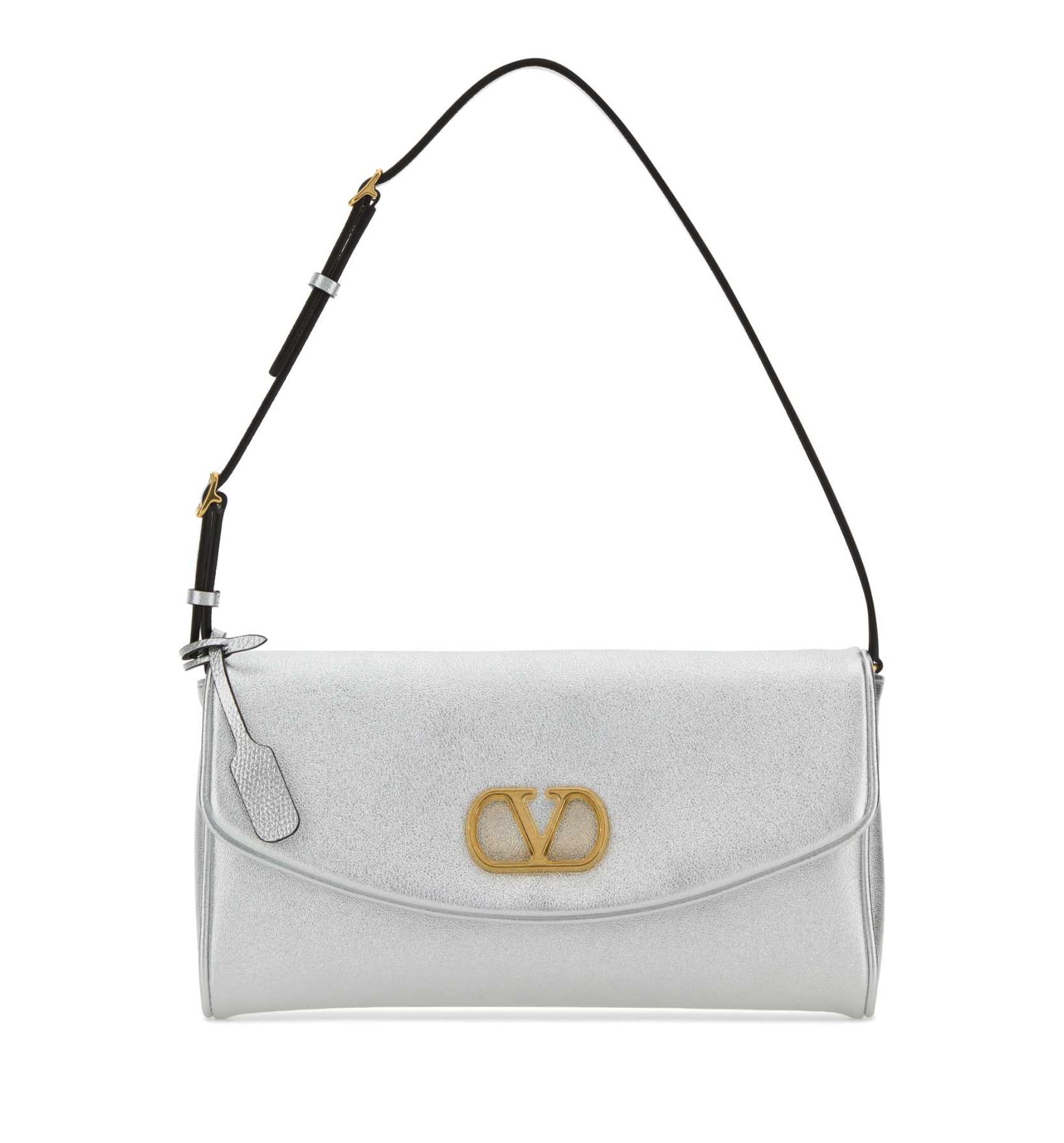DeVain Laminated Nappa Leather Shoulder Bag
