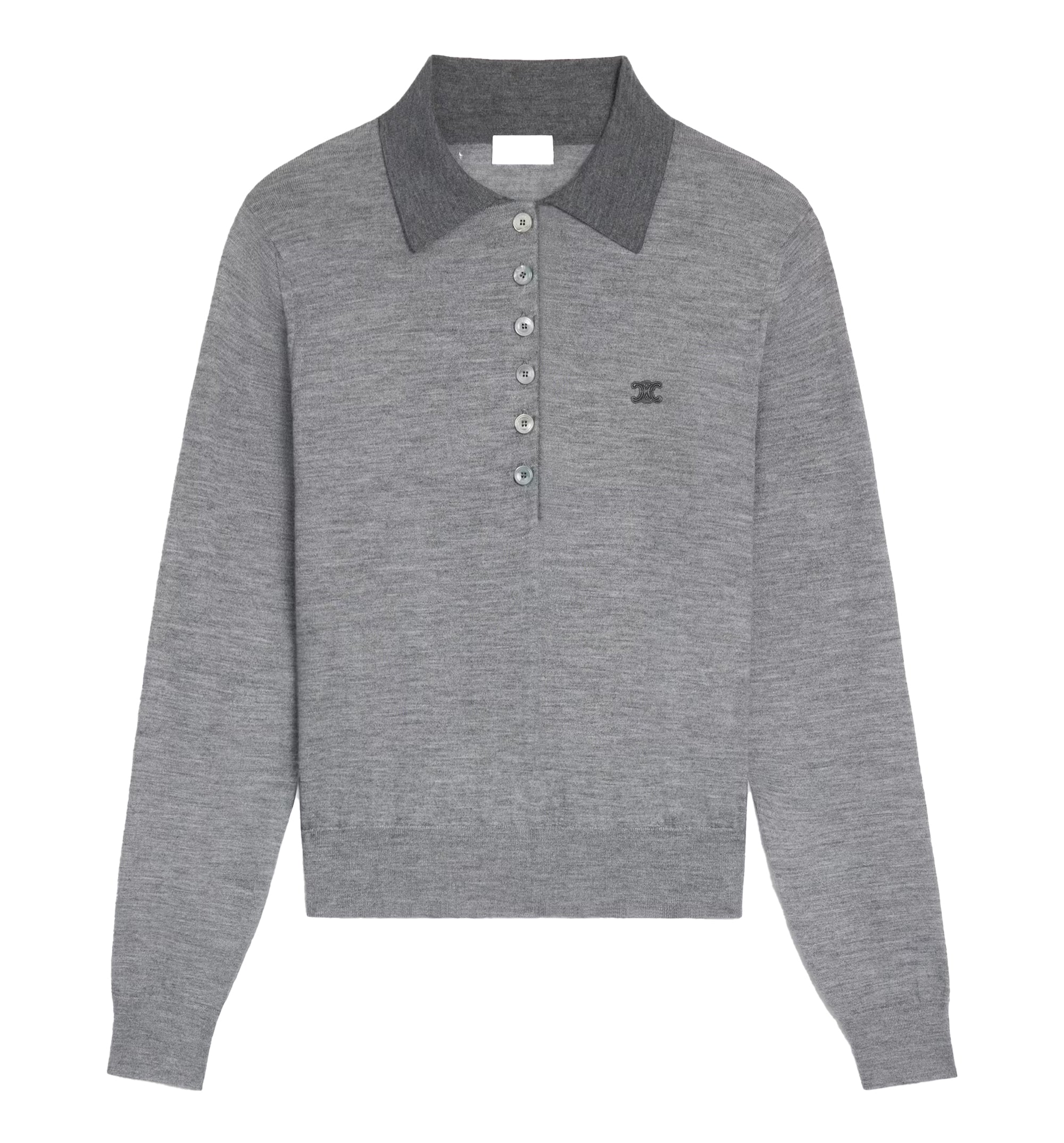 Polo Sweater In Fine Cashmere Silk