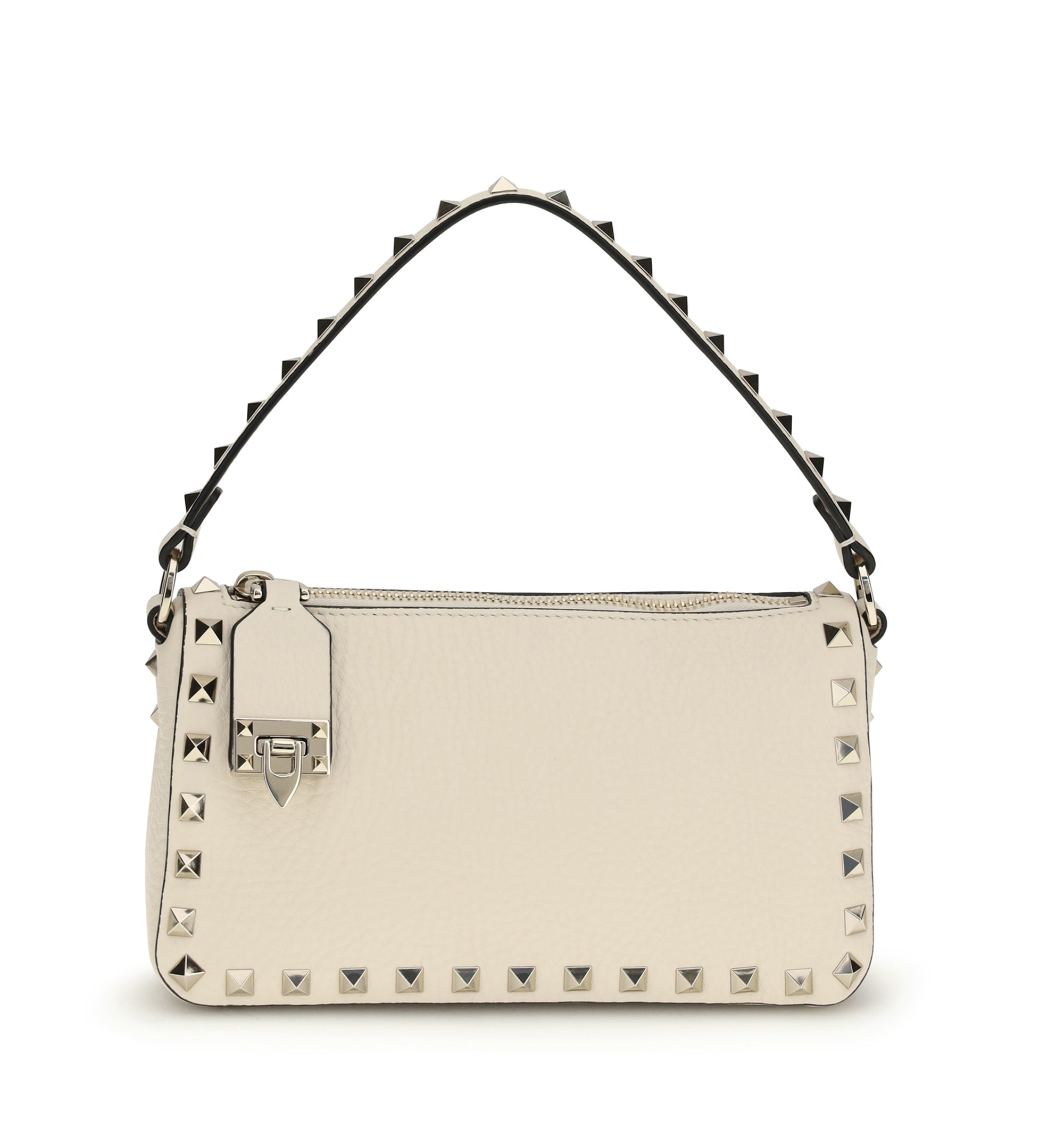 Small Rockstud Grainy Calfskin Crossbody Bag