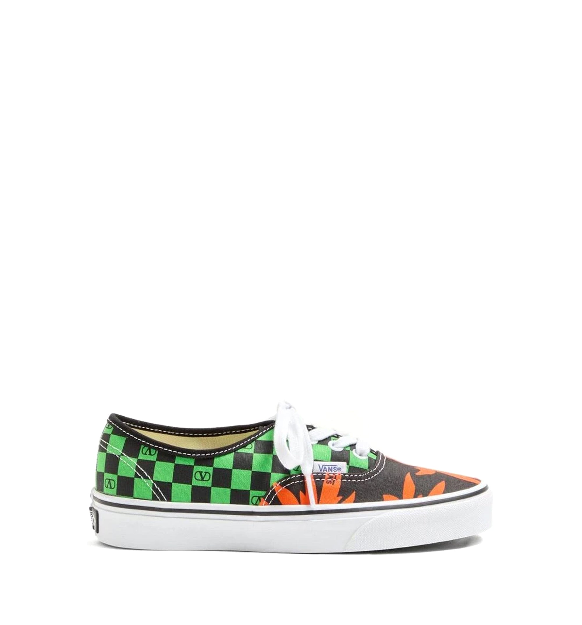 Valentino Garavani and Vans Low-Top Trainer with VLogo Checkerboard / Leaves
