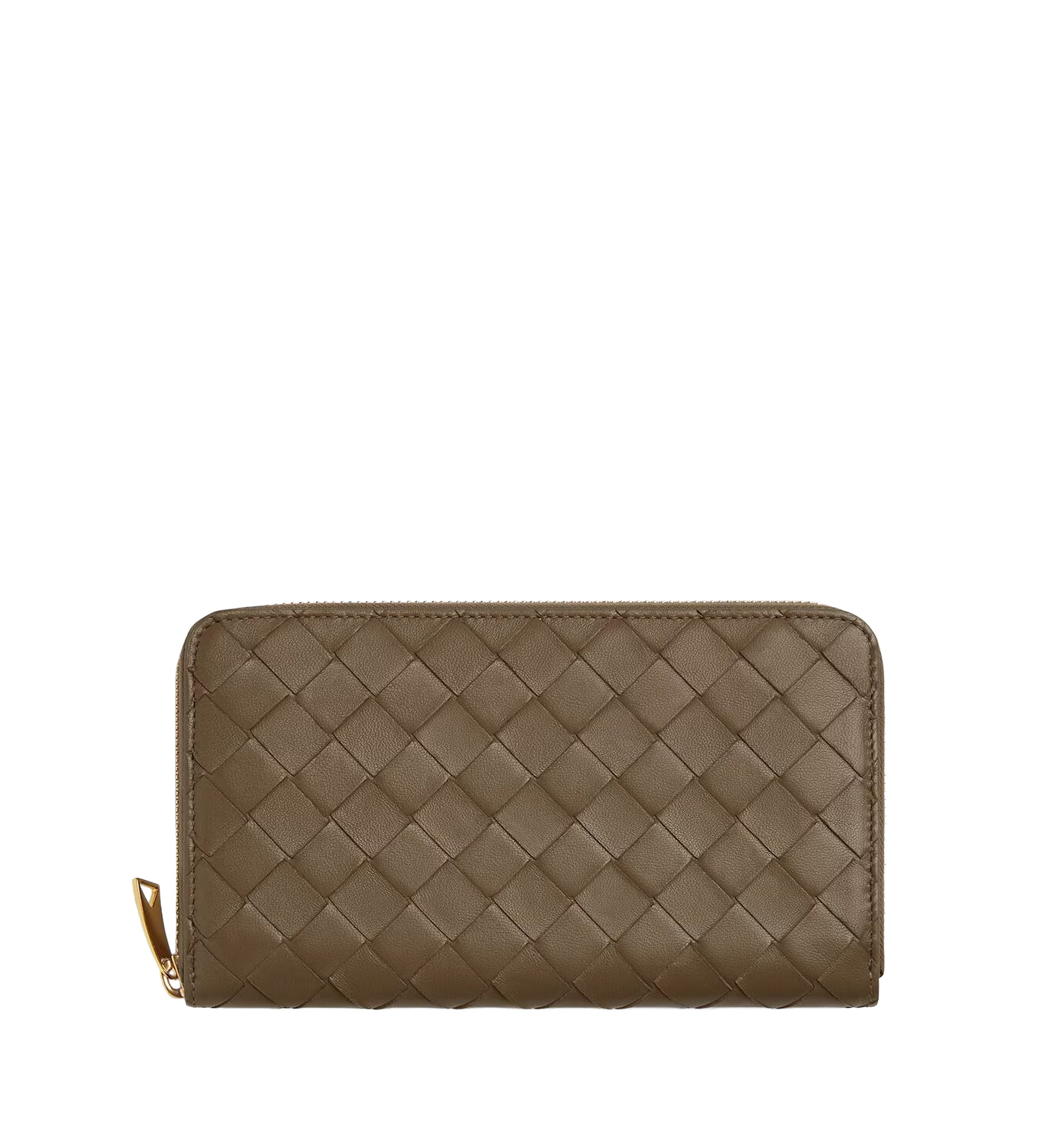 Intrecciato Zip Around Wallet