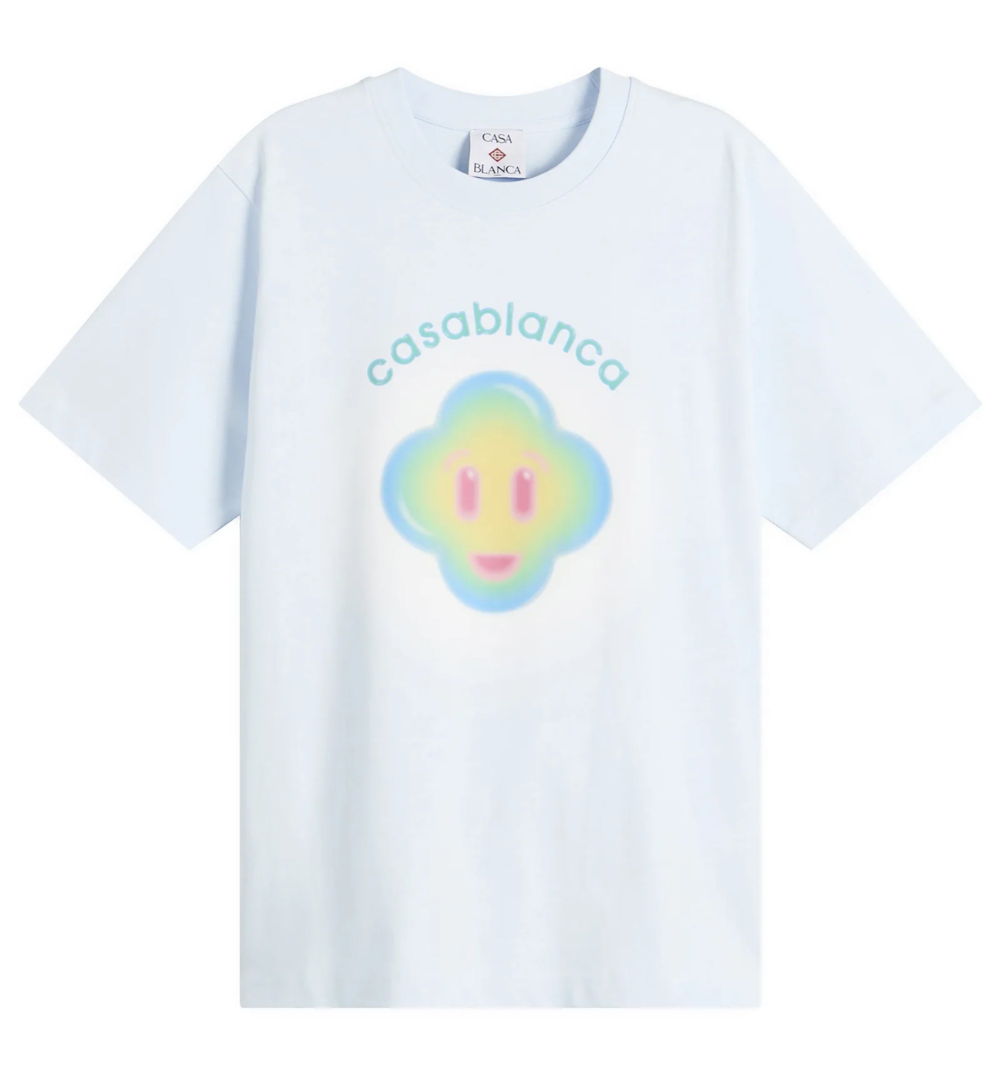 Airbrush Smiley Print T-Shirt