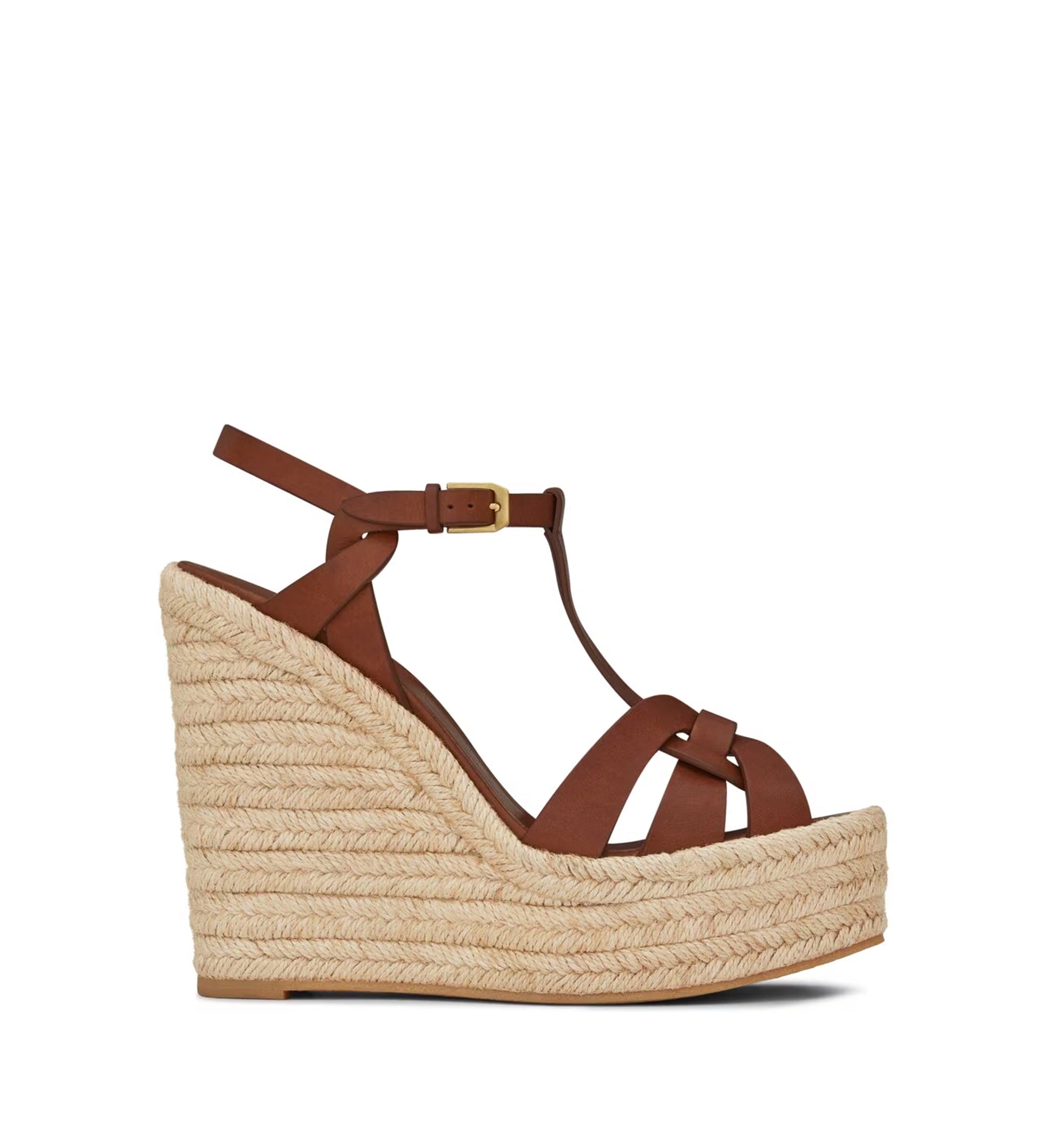 Tribute Espadrilles Wedge In Smooth Leather