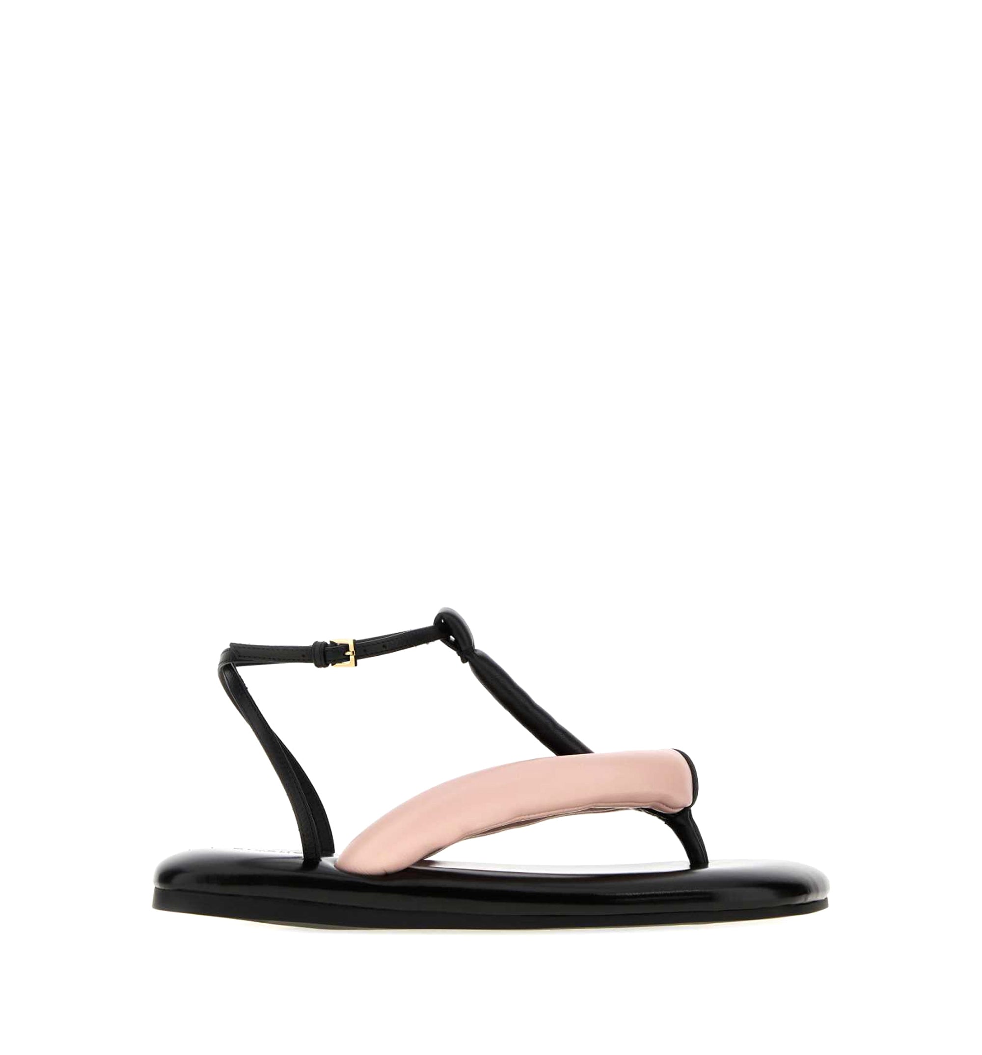 Boudoir Bicolor Thongs In Nappa Leather