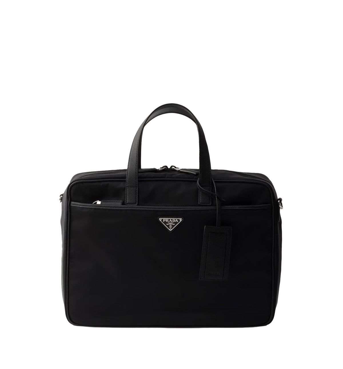 Re-Nylon and Saffiano leather work bag