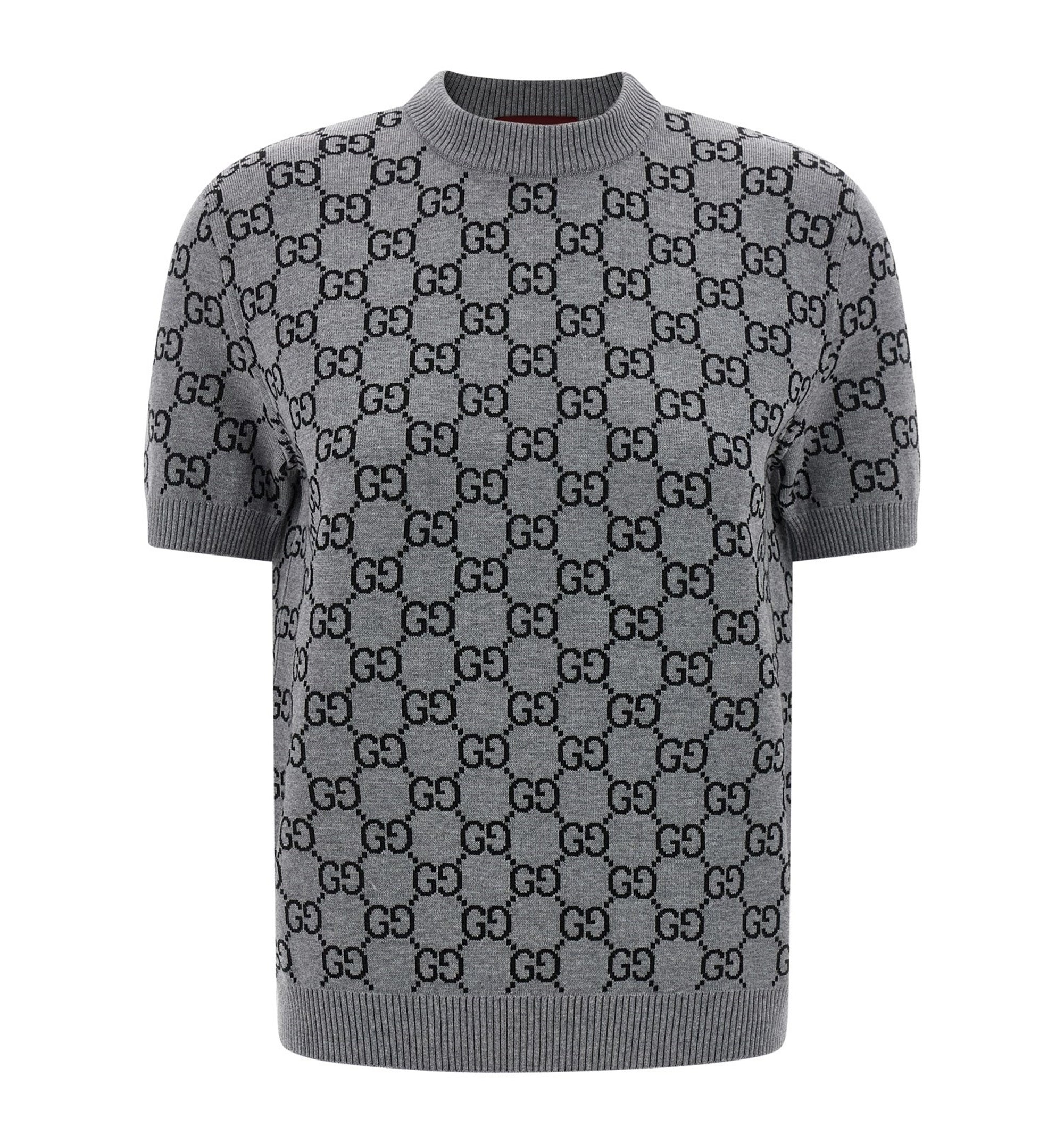 Reversible GG Wool Jacquard Top