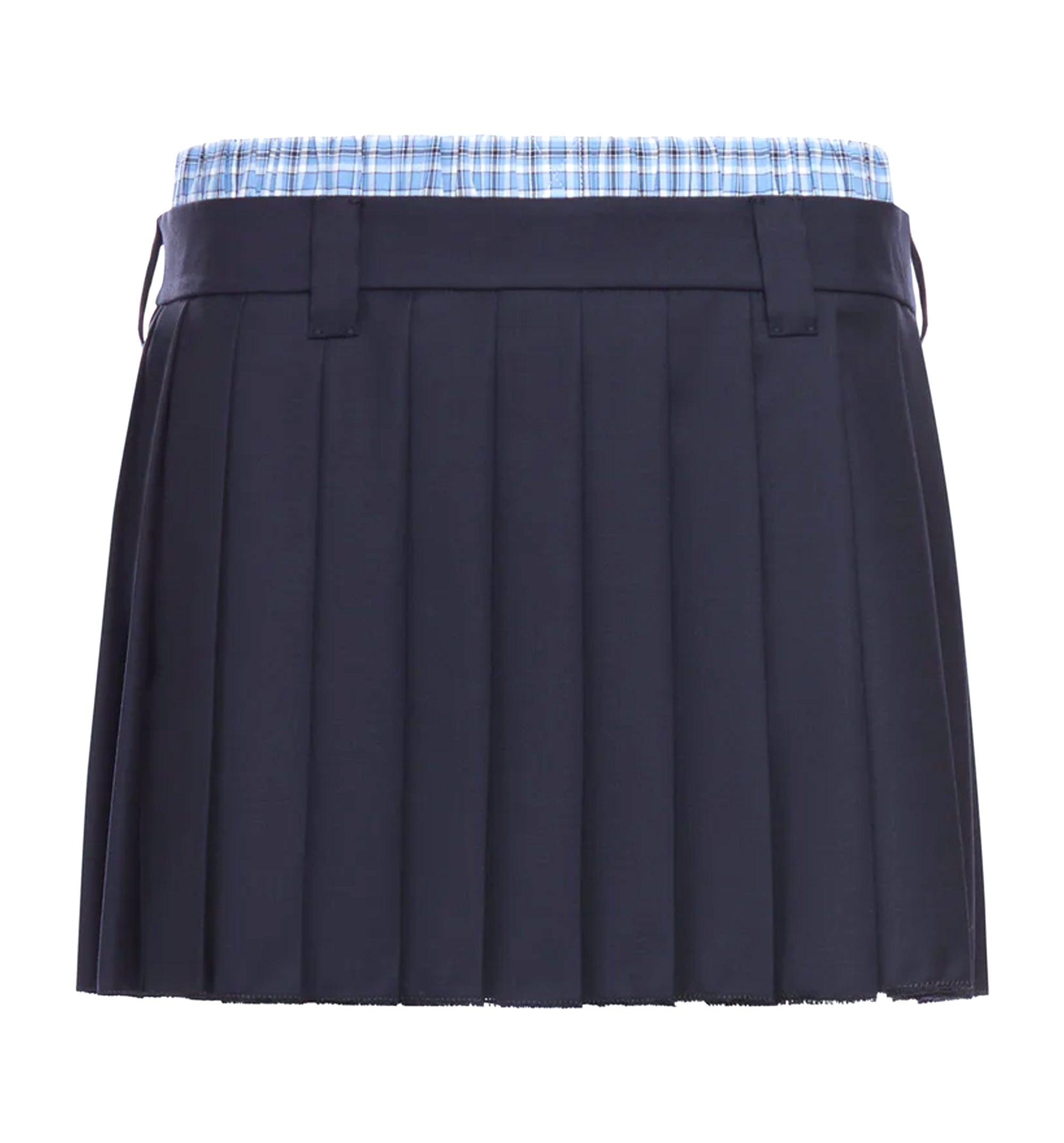 Pleated Batavia Mini Skirt